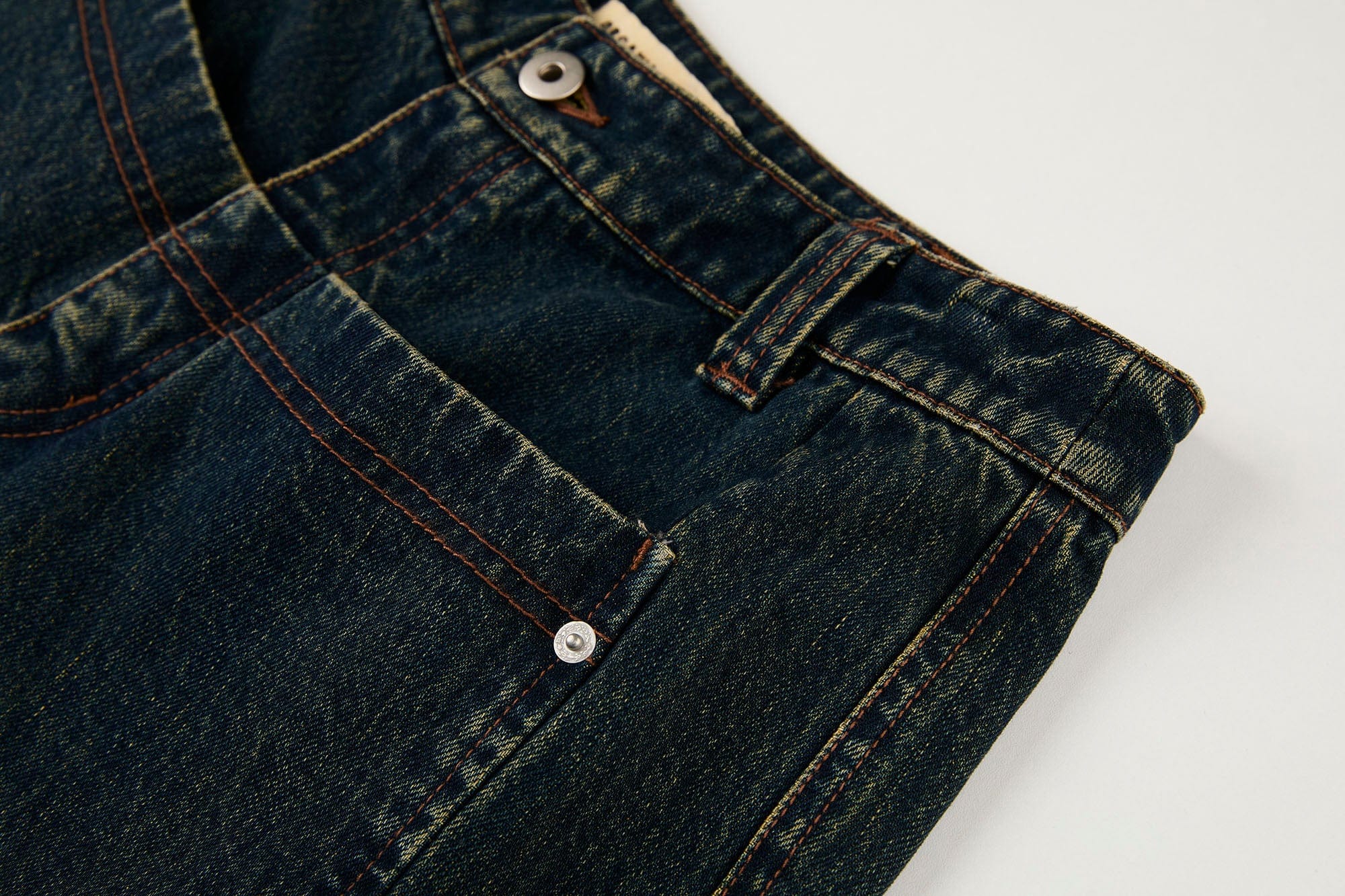 ORGANIC EMOTION Big-Pocket Paneled Wide-Leg Jeans