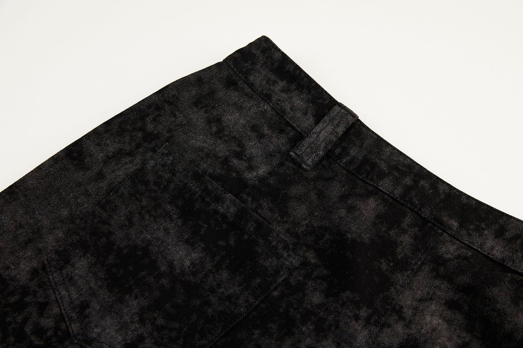 ORGANIC EMOTION Big-Pocket Paneled Wide-Leg Jeans