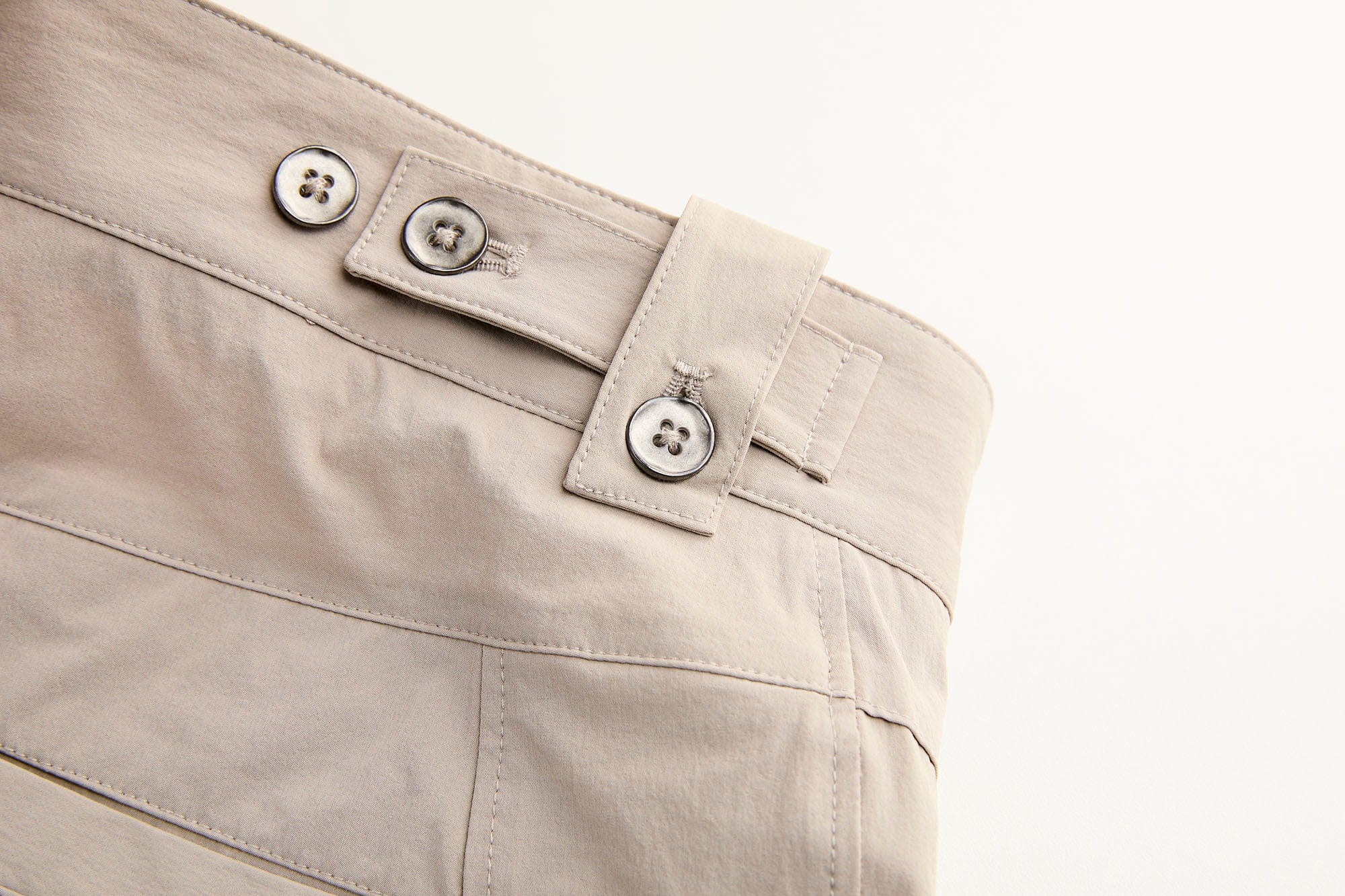 ORGANIC EMOTION Retro Spliced Curved Pants
