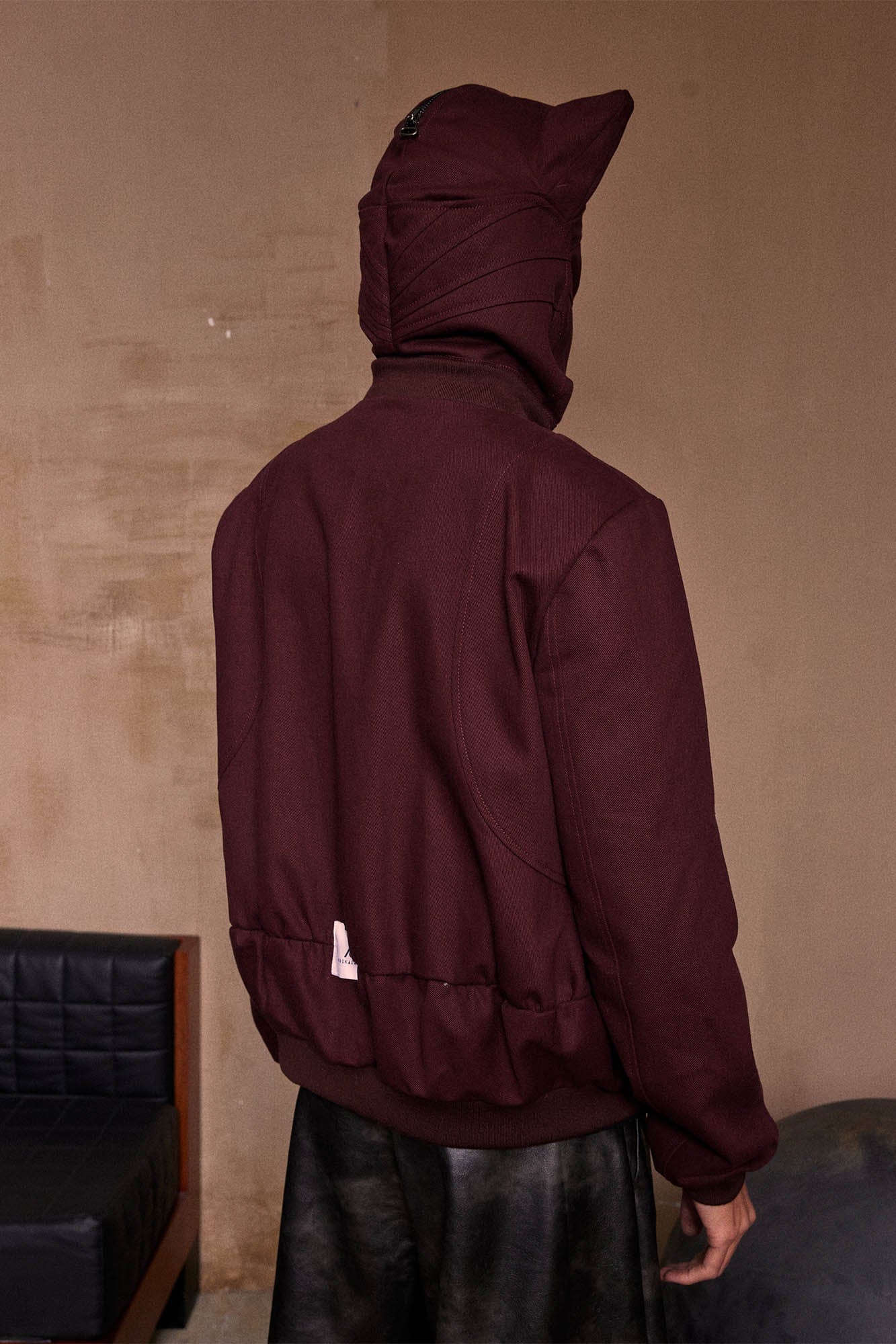 KADAKADA Cat Ears Perforated Hooded Jacket, premium urban and streetwear designers apparel on PROJECTISR.com, KADAKADA