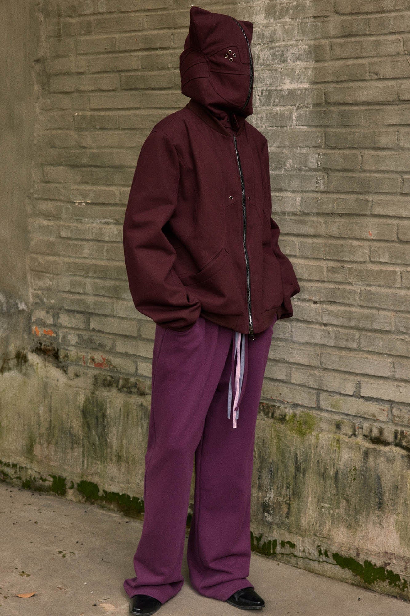 KADAKADA Cat Ears Perforated Hooded Jacket, premium urban and streetwear designers apparel on PROJECTISR.com, KADAKADA