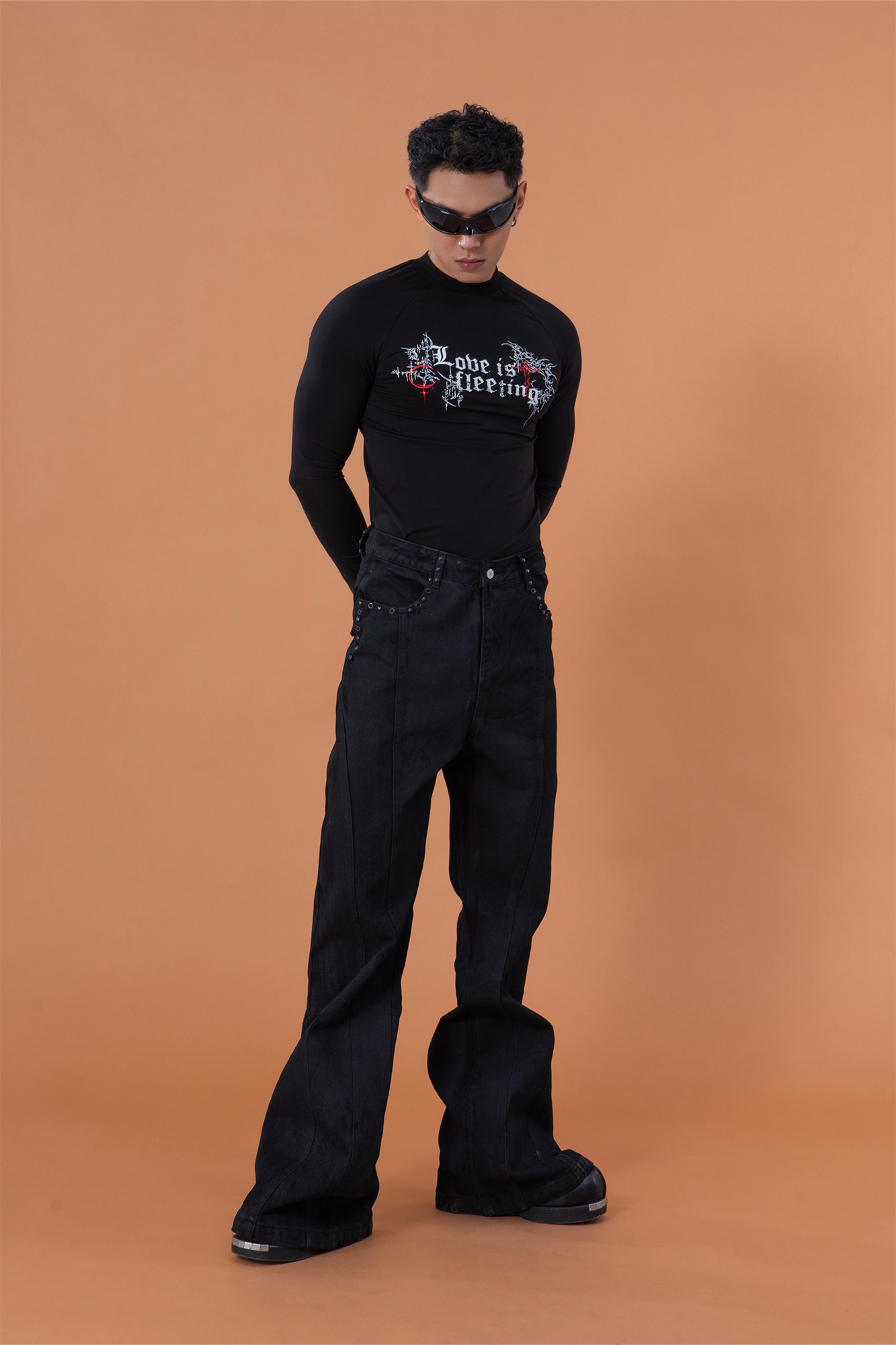 CLP Gothic Graphic Fitted Long Sleeve Tee