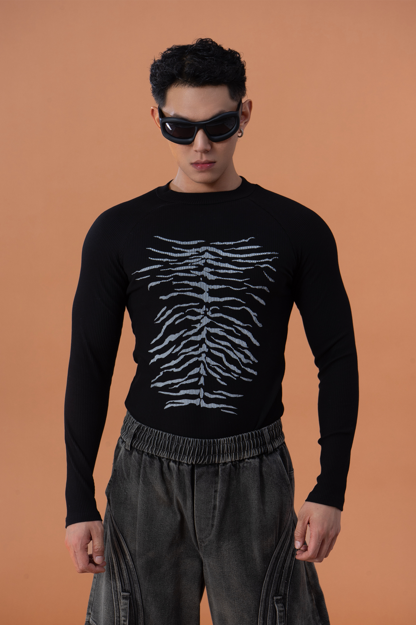 CLP Ribcage Graphic Fitted Long Sleeve Tee