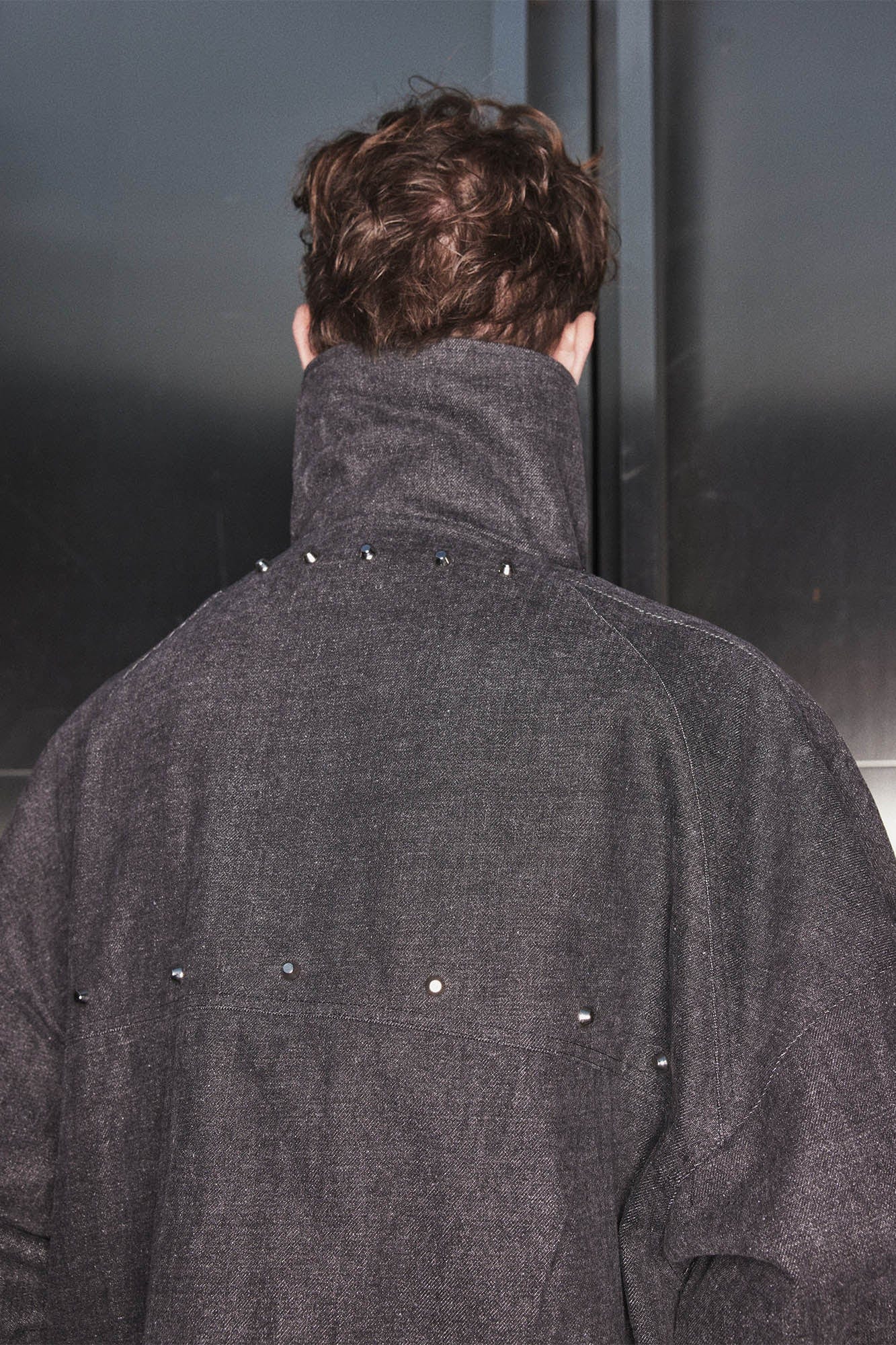 KADAKADA Spiked Multi-Pocket Denim Jacket, premium urban and streetwear designers apparel on PROJECTISR.com, KADAKADA