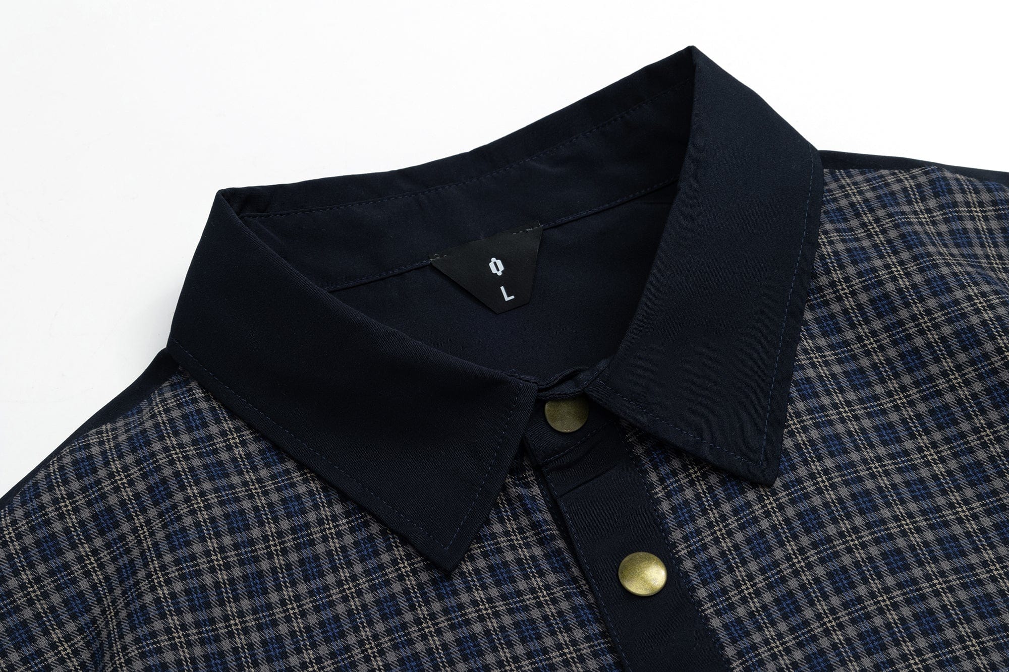 OVDY Retro Spliced Plaid Polo T-Shirt, premium urban and streetwear designers apparel on PROJECTISR.com, OVDY