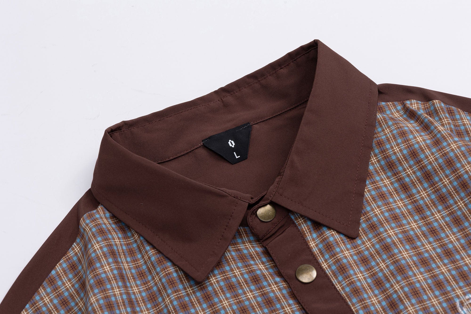 OVDY Retro Spliced Plaid Polo T-Shirt, premium urban and streetwear designers apparel on PROJECTISR.com, OVDY