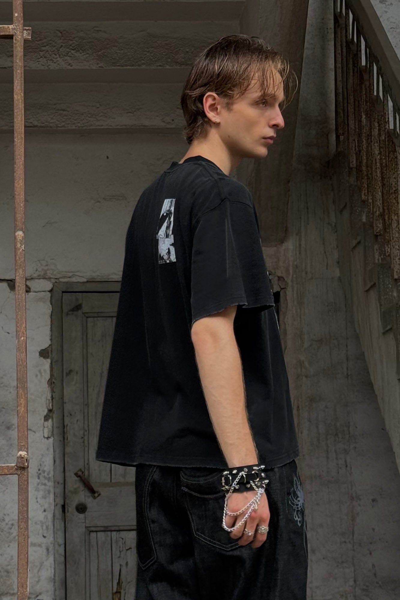LUUUCAM Bedroom Surveillance Graphic Washed T-Shirt, premium urban and streetwear designers apparel on PROJECTISR.com, LUUUCAM
