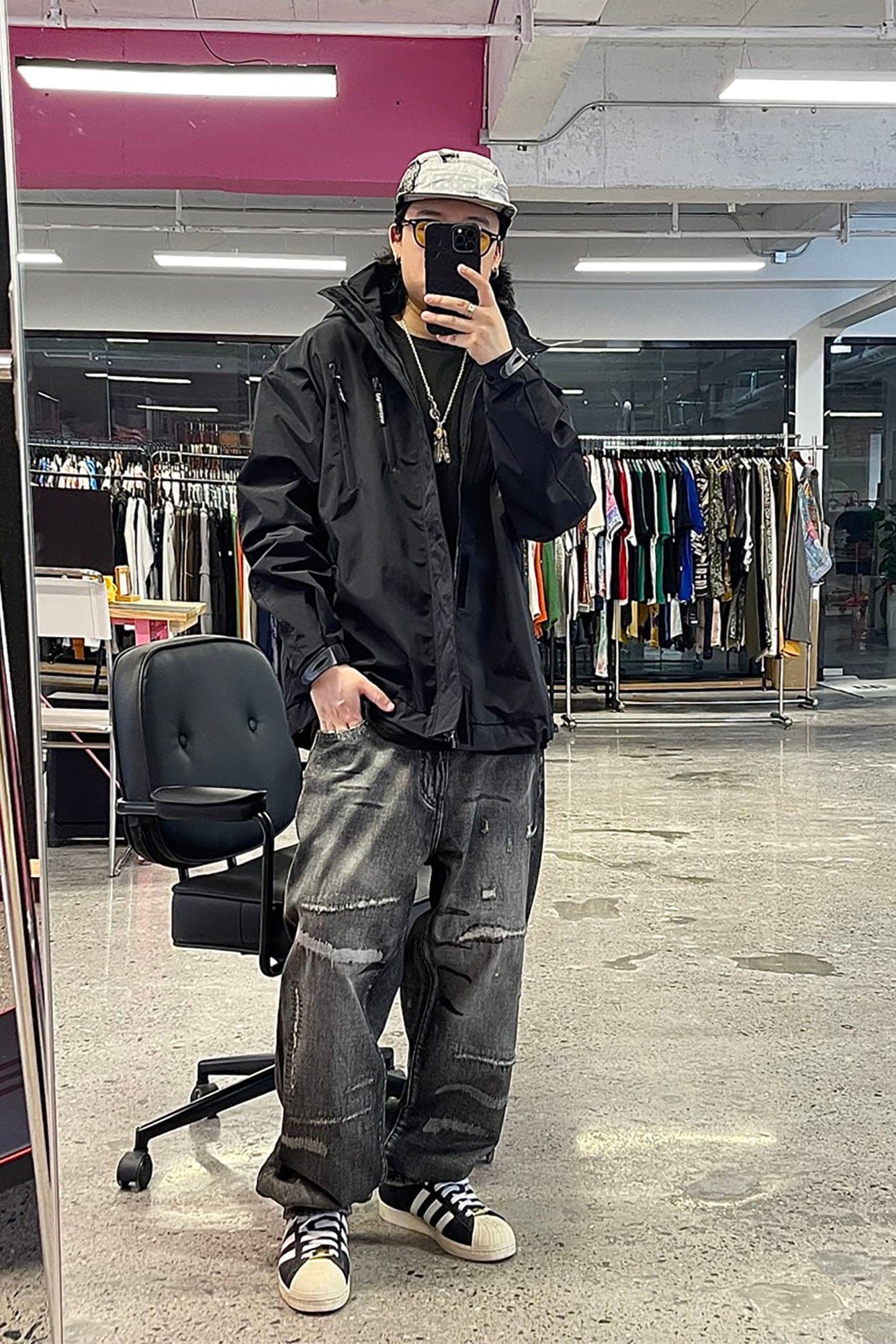 ME DA IGUAL Washed Slashed Patch Distressed Jeans, premium urban and streetwear designers apparel on PROJECTISR.com, ME DA IGUAL