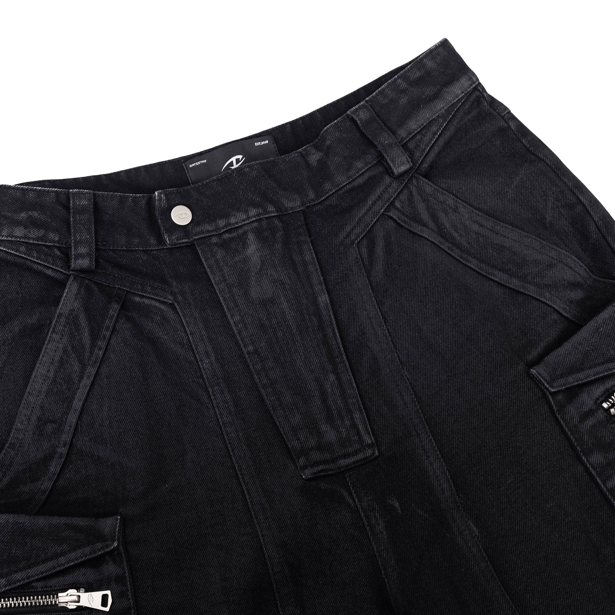 CATSSTAC Waxed Multi-Pockets Utility Cargo Pants