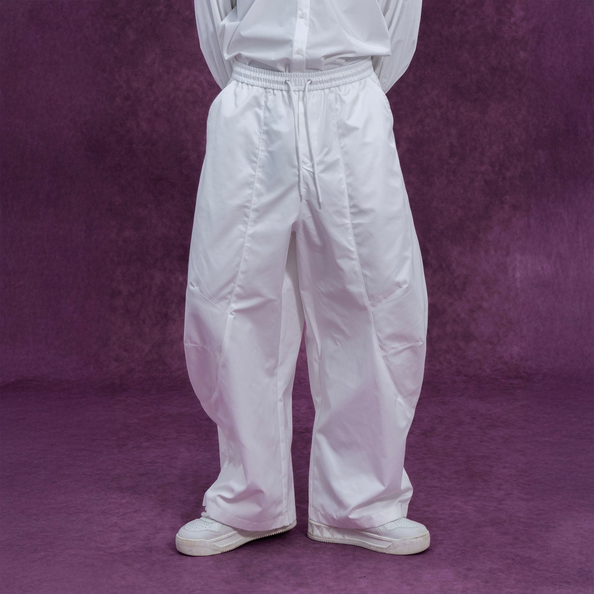 CLP Curved Panel Oversized Parachute Pants