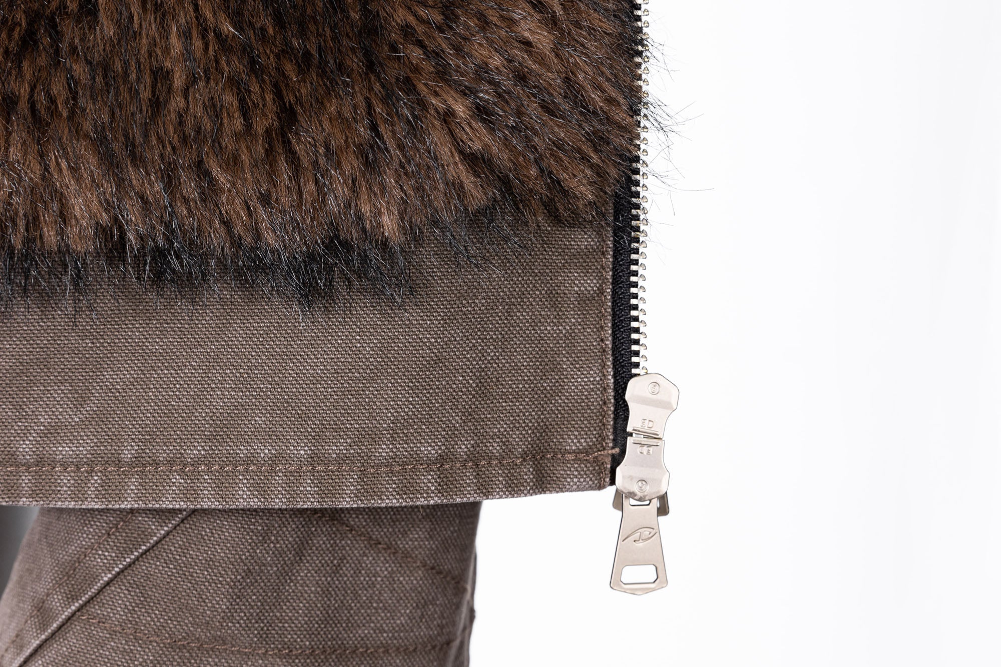 CATSSTAC Faux Fur Lining Washed Jacket