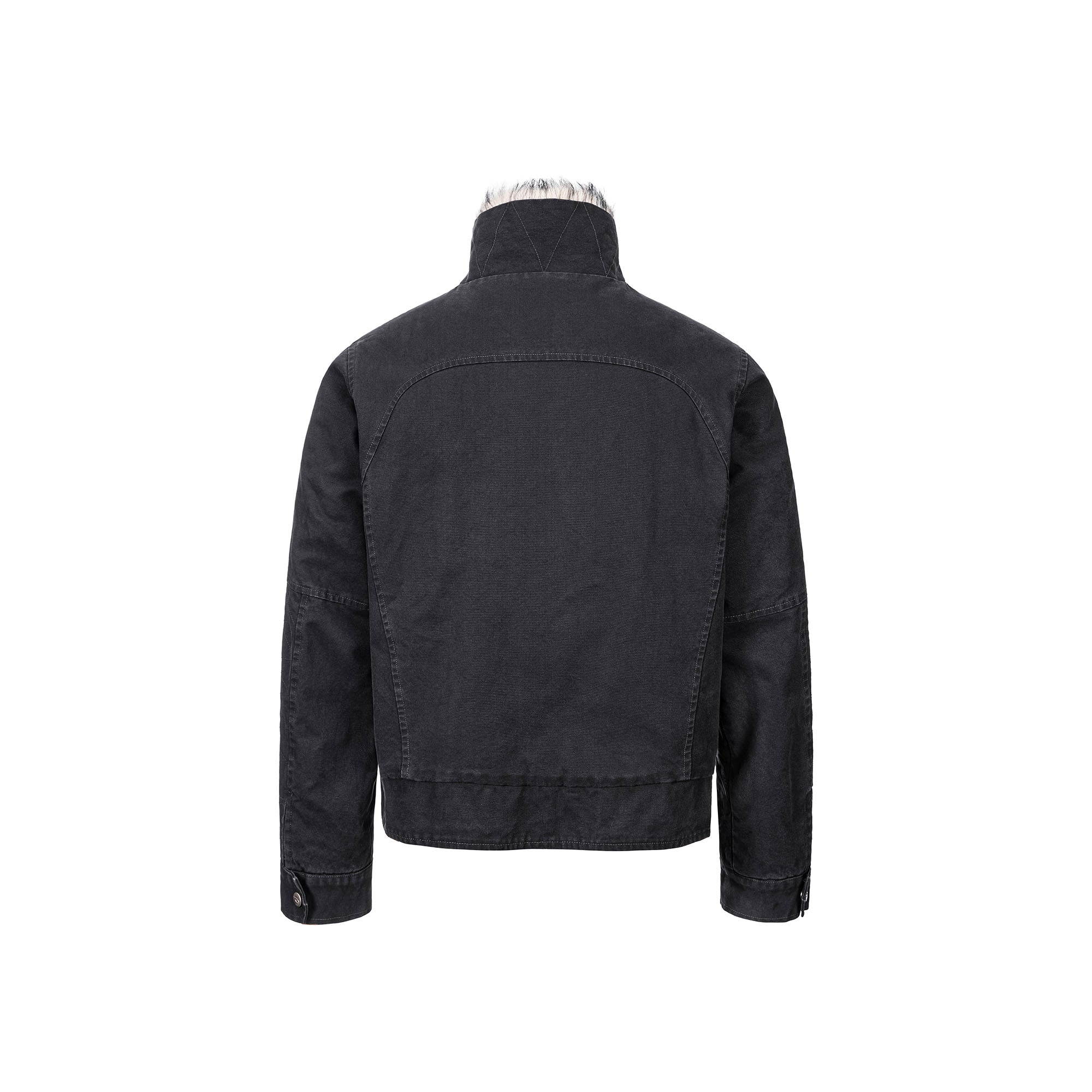 CATSSTAC Faux Fur Lining Washed Jacket