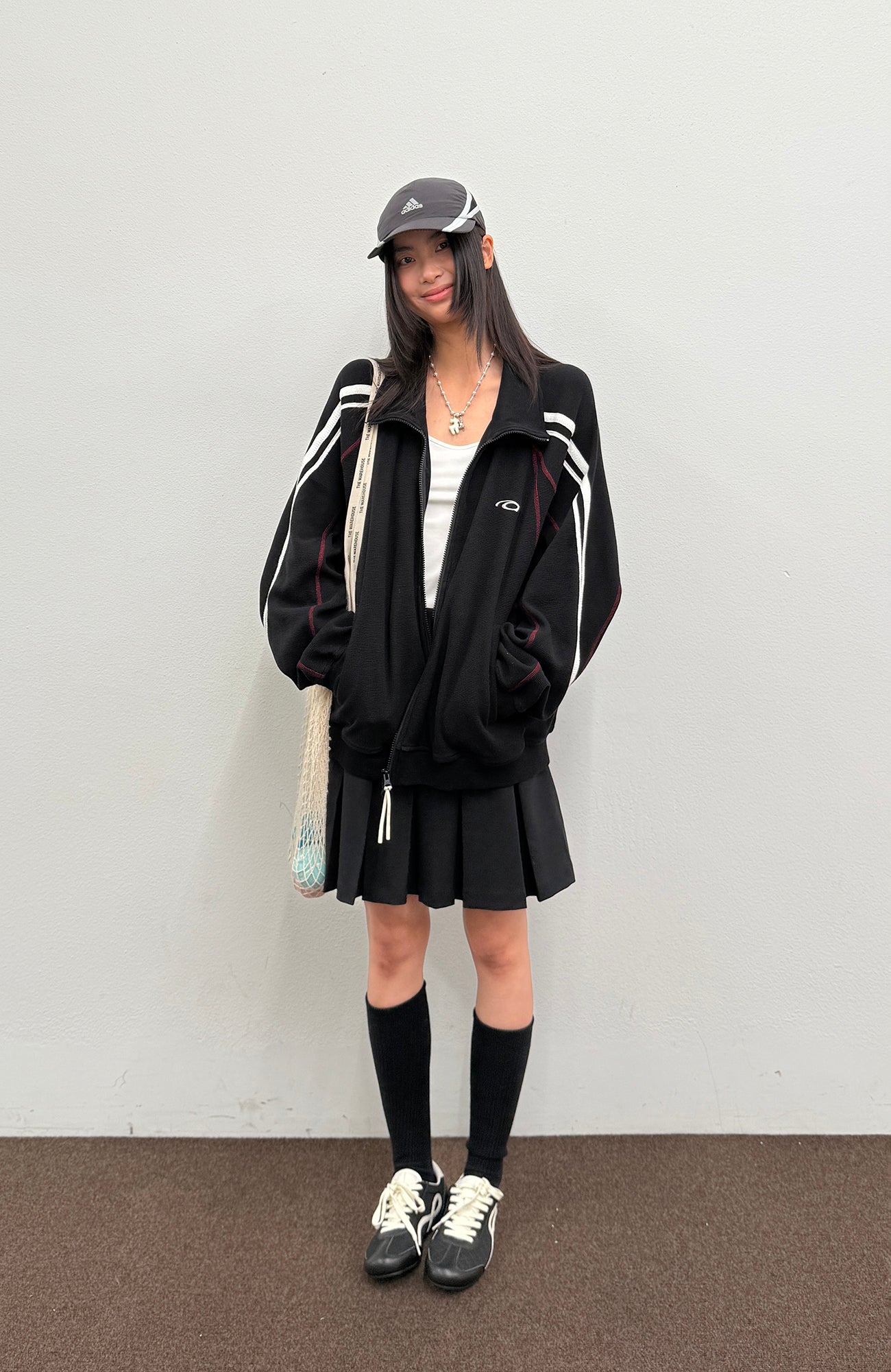 ROARINGWILD A ARCH Retro Stripe Raglan Track Jacket