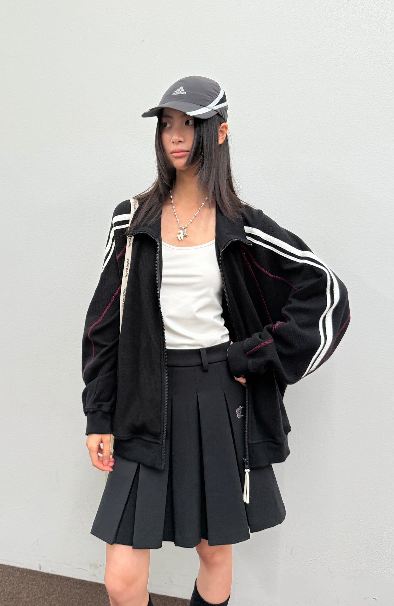 ROARINGWILD A ARCH Retro Stripe Raglan Track Jacket