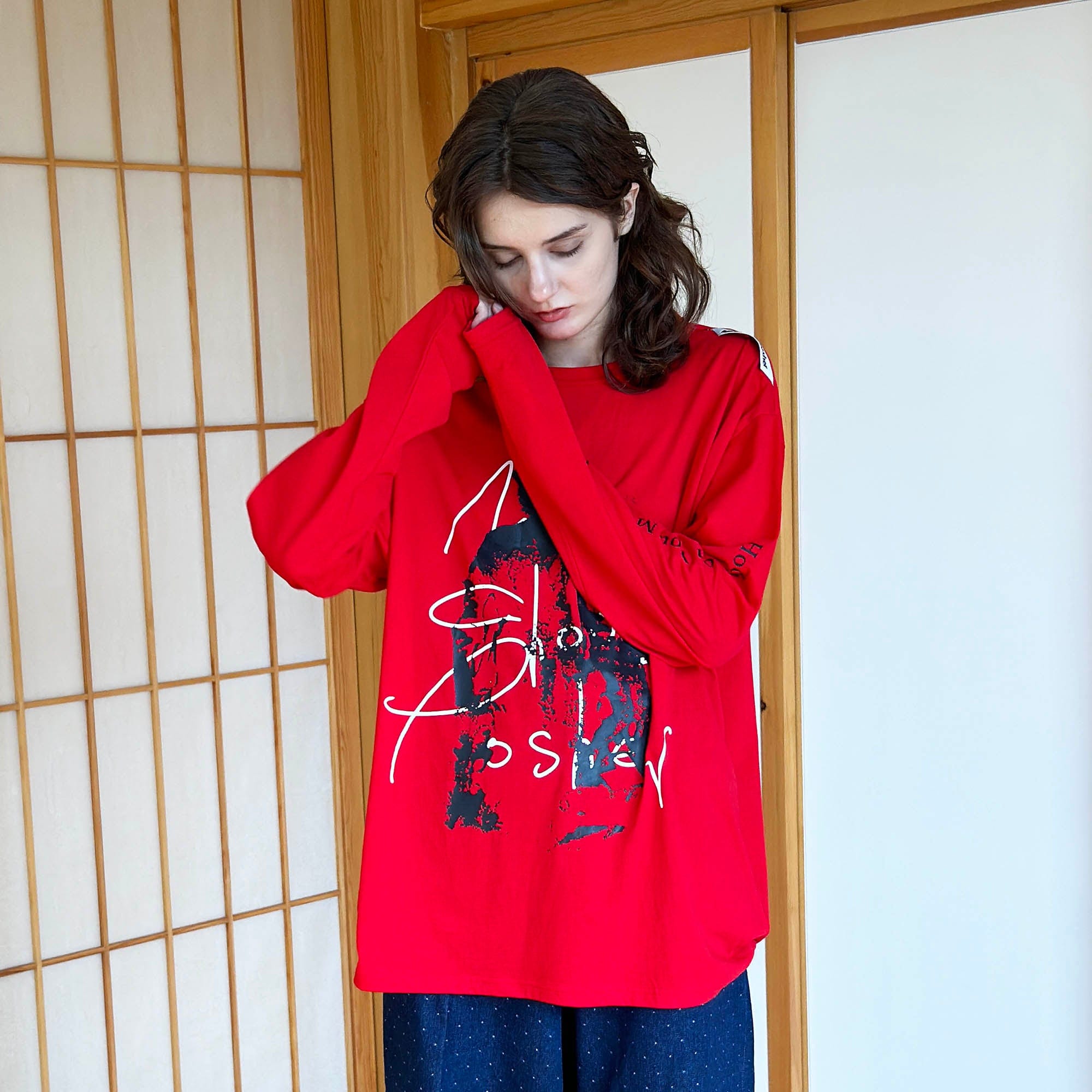 MIICHOUS Abstract Silhouette Long-Sleeve T-Shirt, premium urban and streetwear designers apparel on PROJECTISR.com, Miichous
