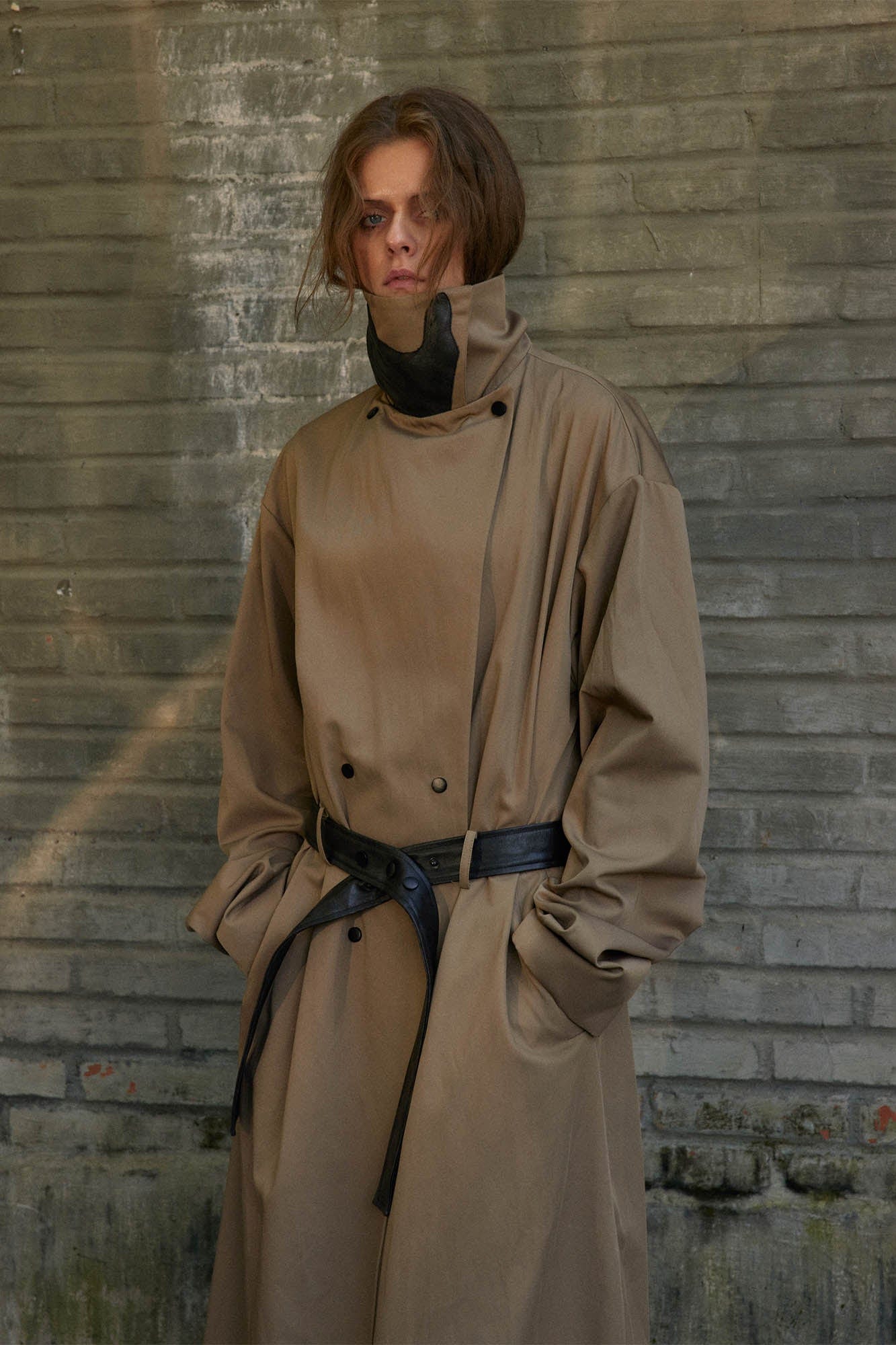 KADAKADA Choking Glove Trench Coat, premium urban and streetwear designers apparel on PROJECTISR.com, KADAKADA