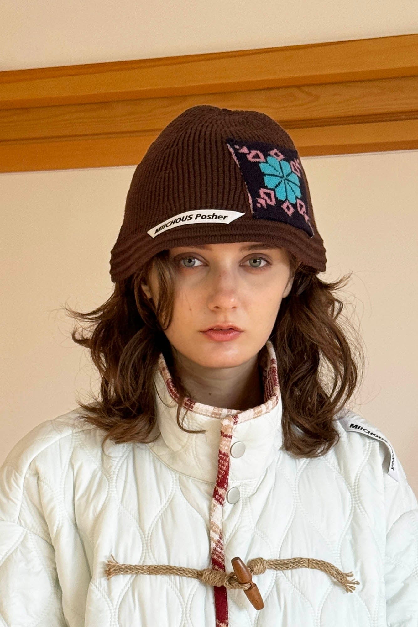 MIICHOUS Edelweiss Knitted Bucket Hat, premium urban and streetwear designers apparel on PROJECTISR.com, Miichous