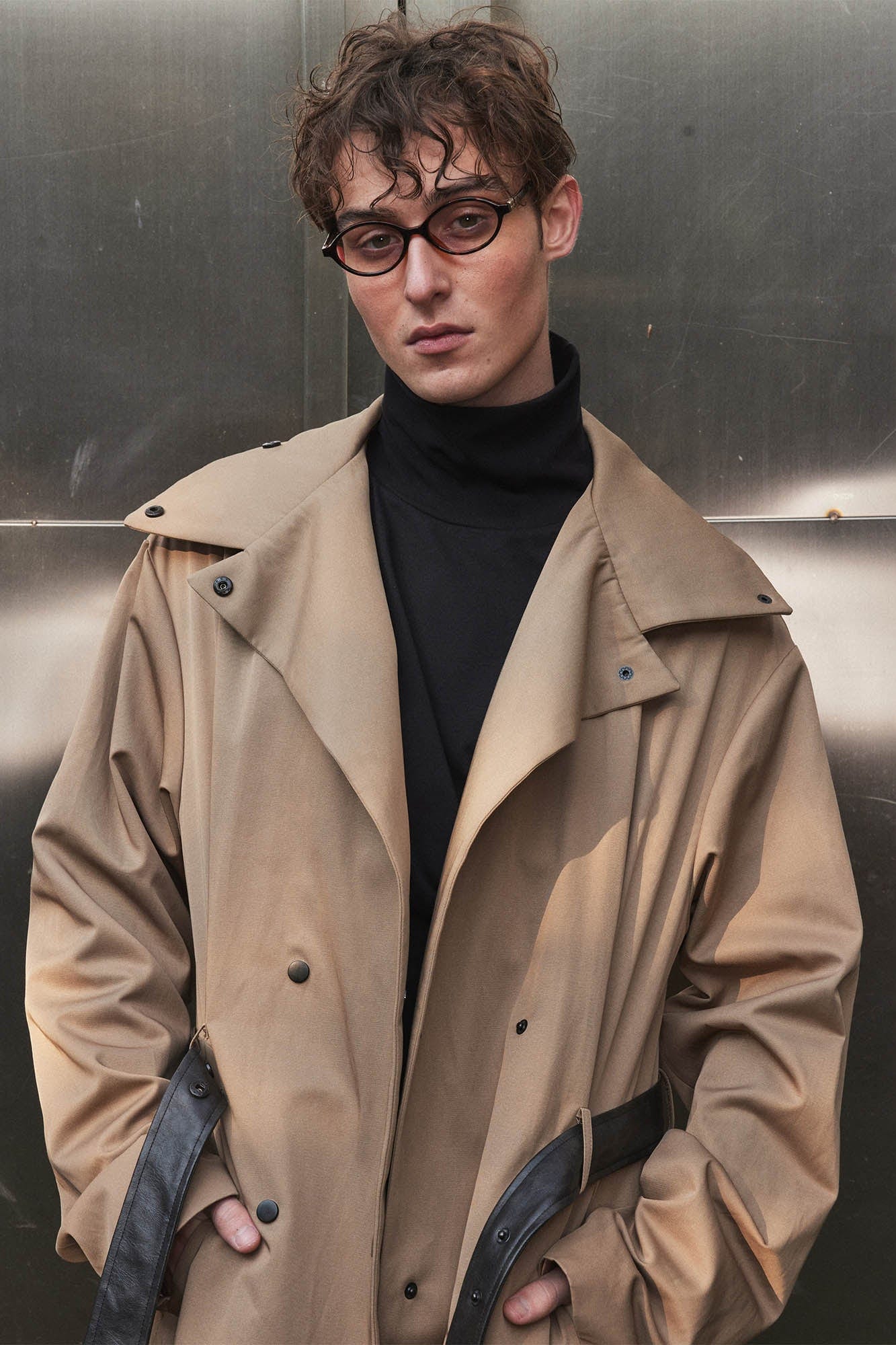 KADAKADA Choking Glove Trench Coat, premium urban and streetwear designers apparel on PROJECTISR.com, KADAKADA