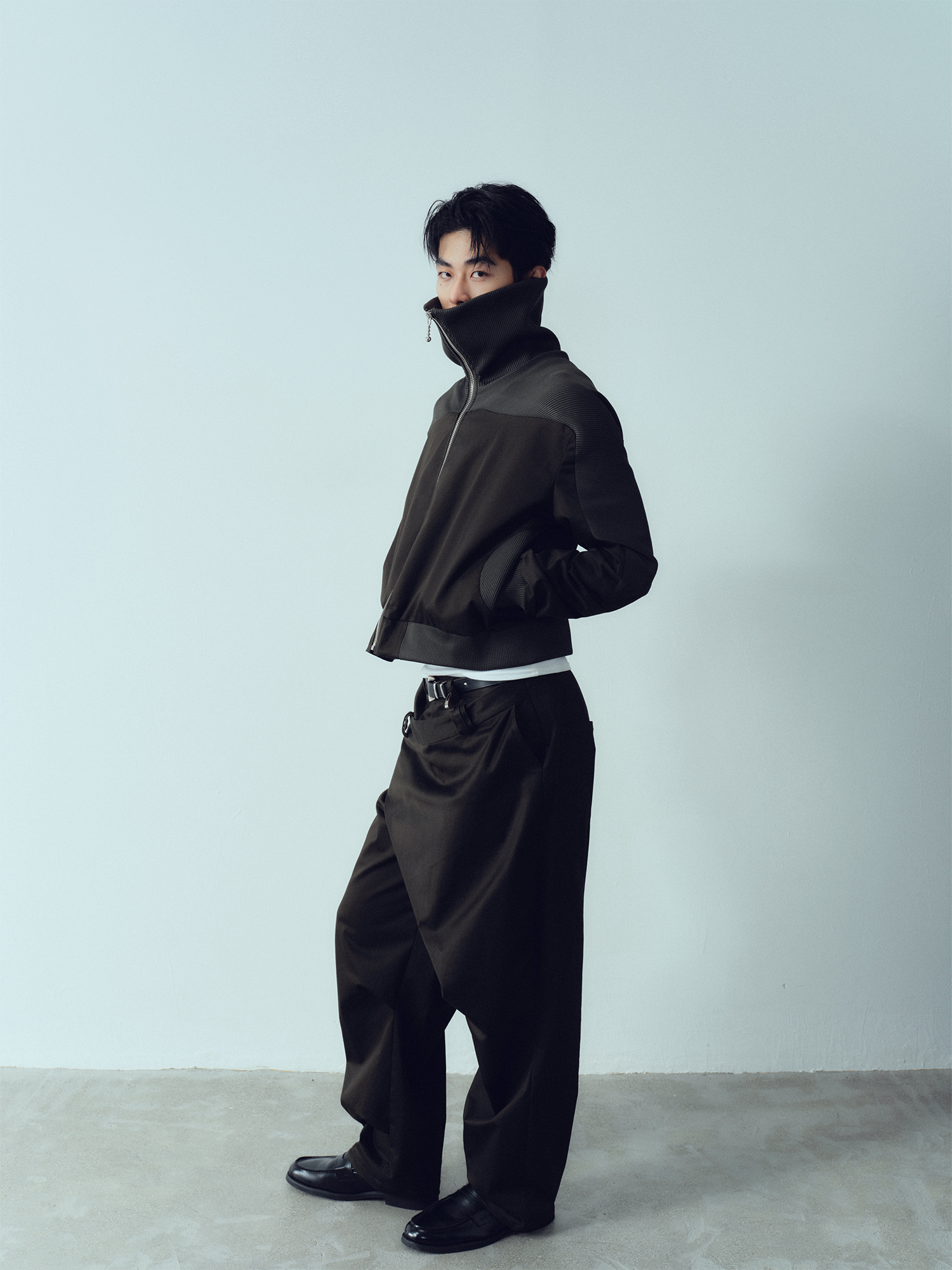 KADAKADA Deconstructed Apron-Wrap Trousers