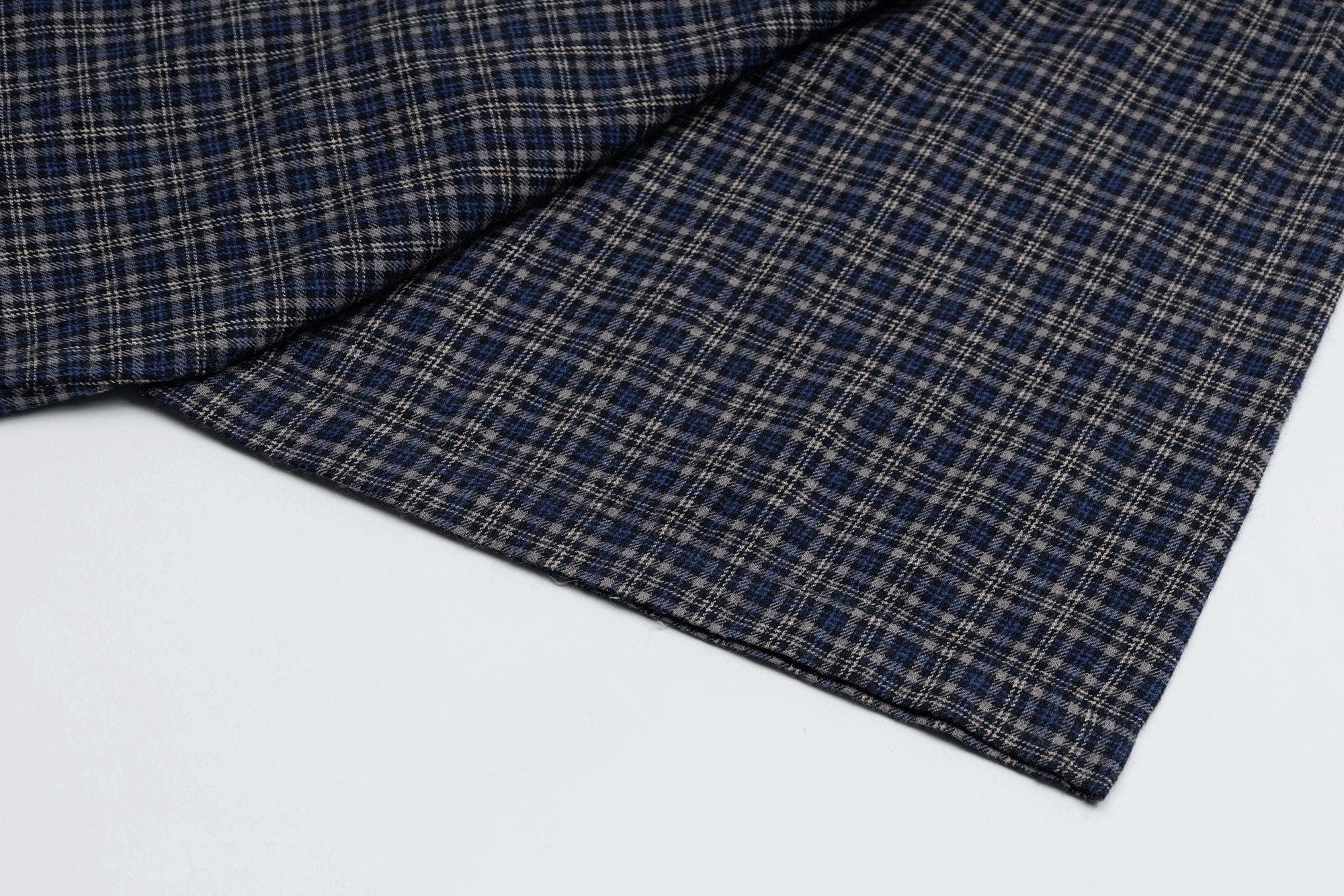 OVDY Raw-Edge Patchwork Graphic Plaid Half Shirt, premium urban and streetwear designers apparel on PROJECTISR.com, OVDY