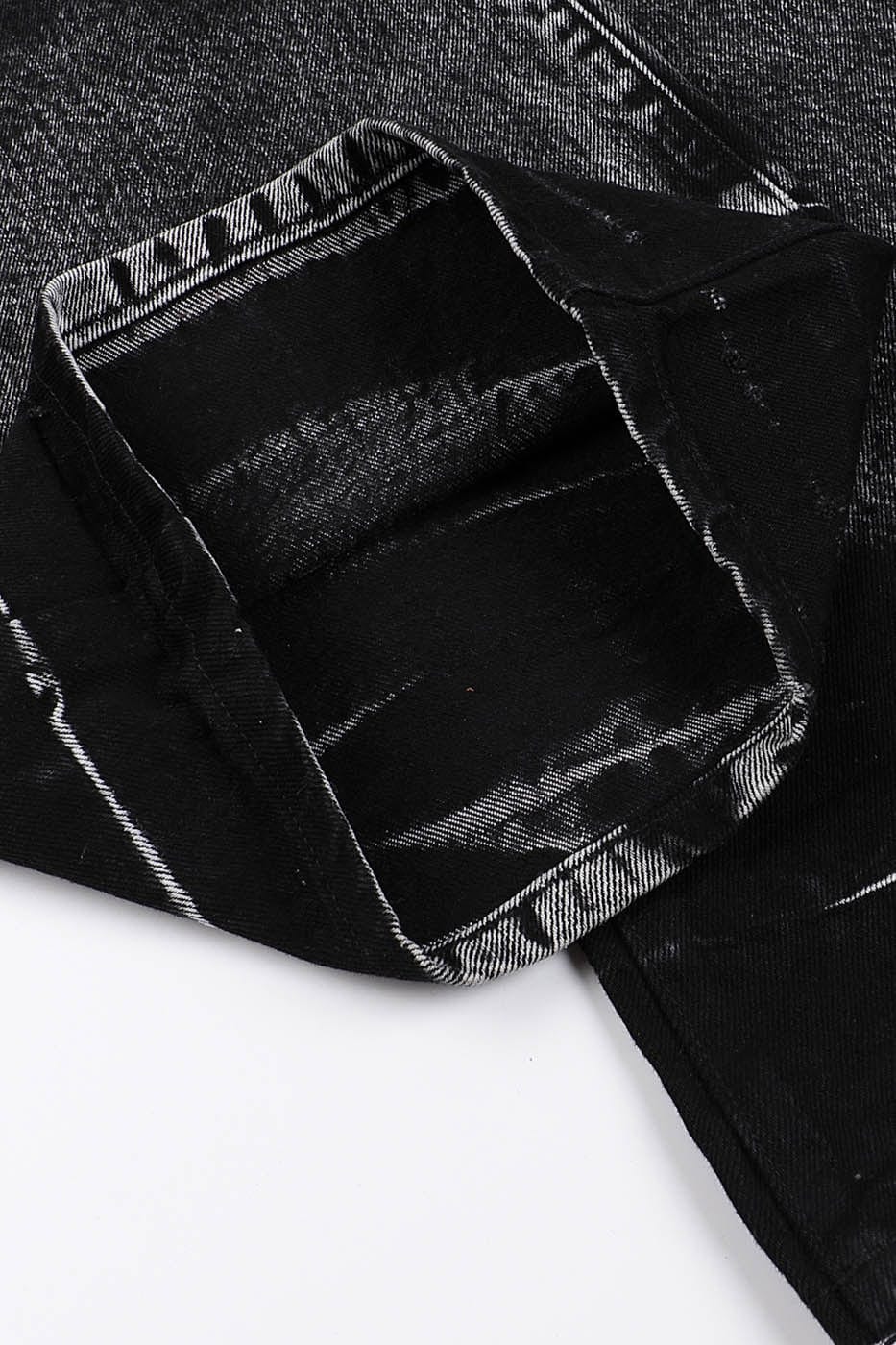 DND4DES Lightning Crease Washed Flared Jeans Black, premium urban and streetwear designers apparel on PROJECTISR.com, DND4DES
