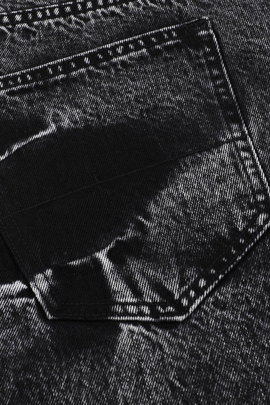 DND4DES Lightning Crease Washed Flared Jeans Black, premium urban and streetwear designers apparel on PROJECTISR.com, DND4DES