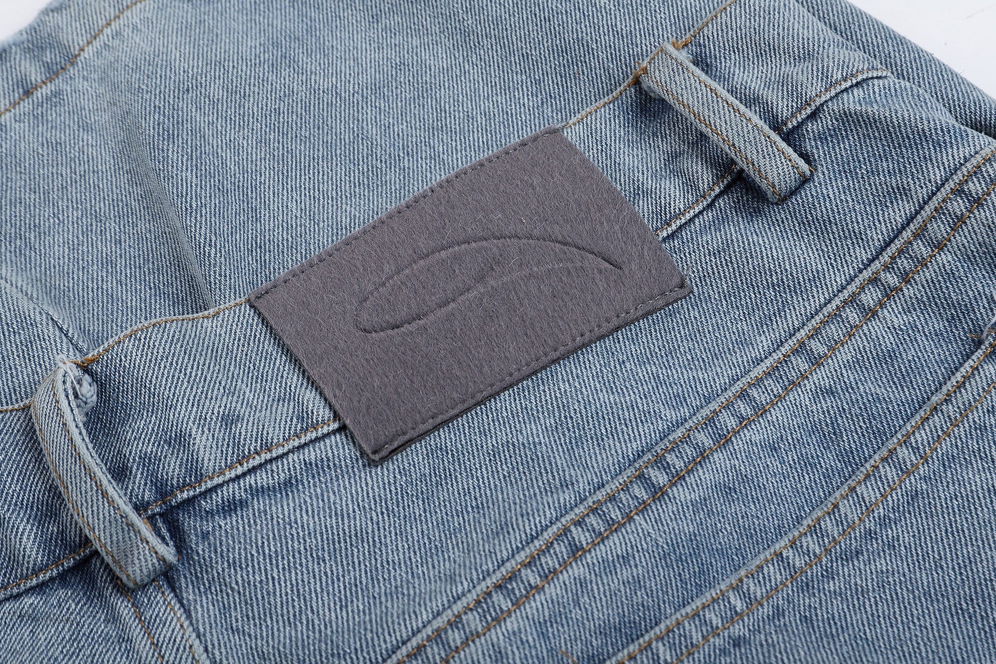 WHISTLEHUNTER Stacked Washed Rivet Flare Jeans, premium urban and streetwear designers apparel on PROJECTISR.com, WHISTLEHUNTER