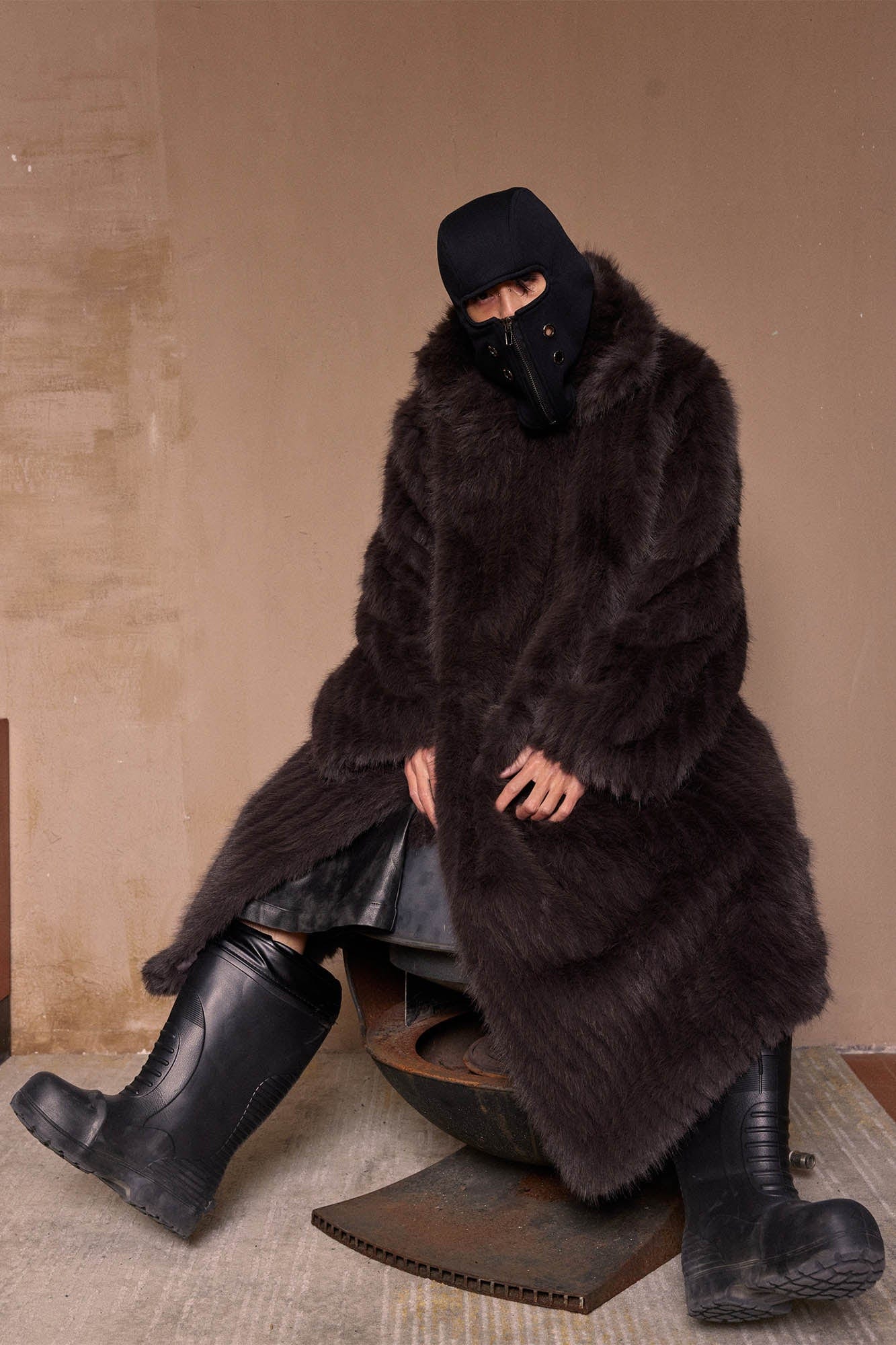 KADAKADA Zippered Grommet Balaclava, premium urban and streetwear designers apparel on PROJECTISR.com, KADAKADA