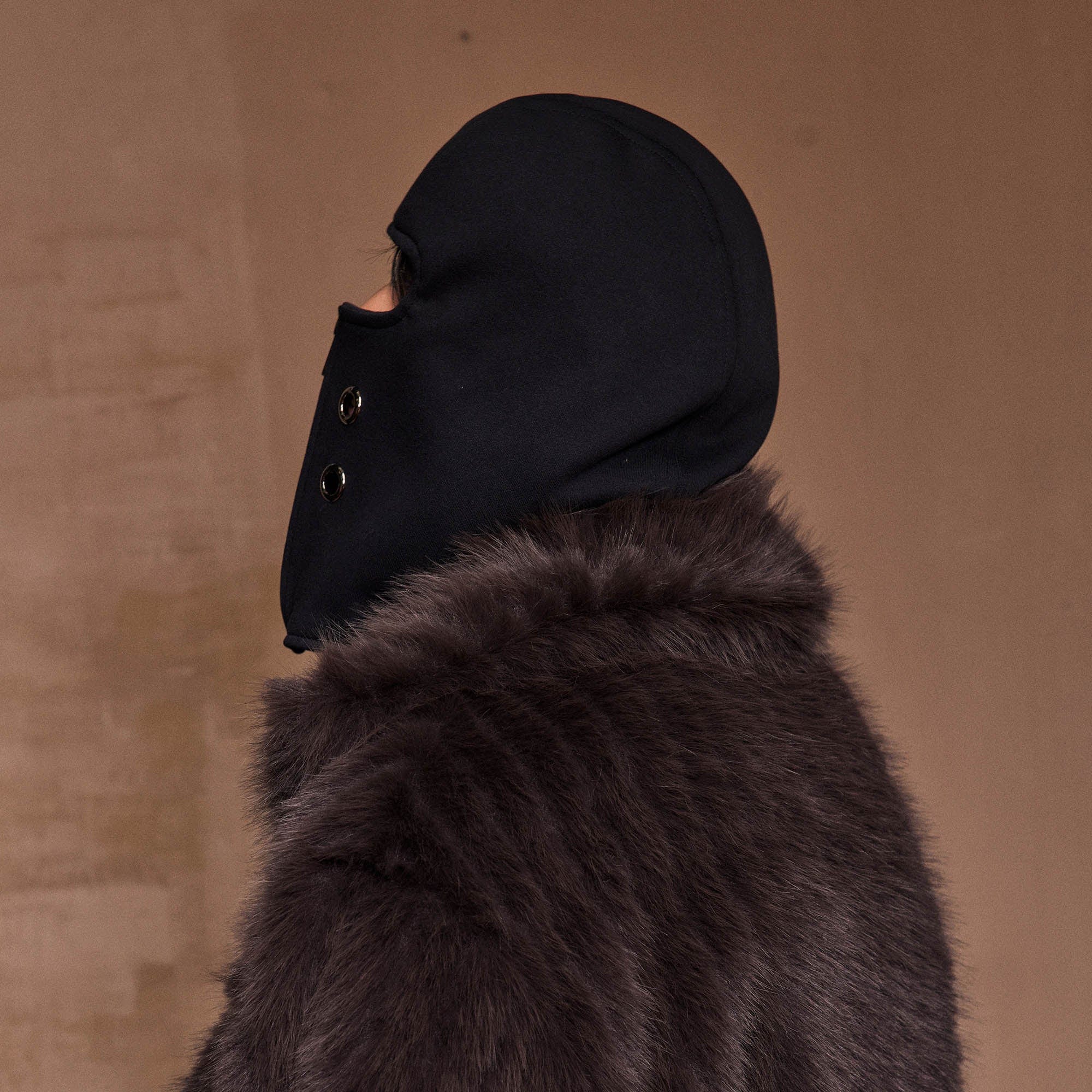 KADAKADA Zippered Grommet Balaclava, premium urban and streetwear designers apparel on PROJECTISR.com, KADAKADA