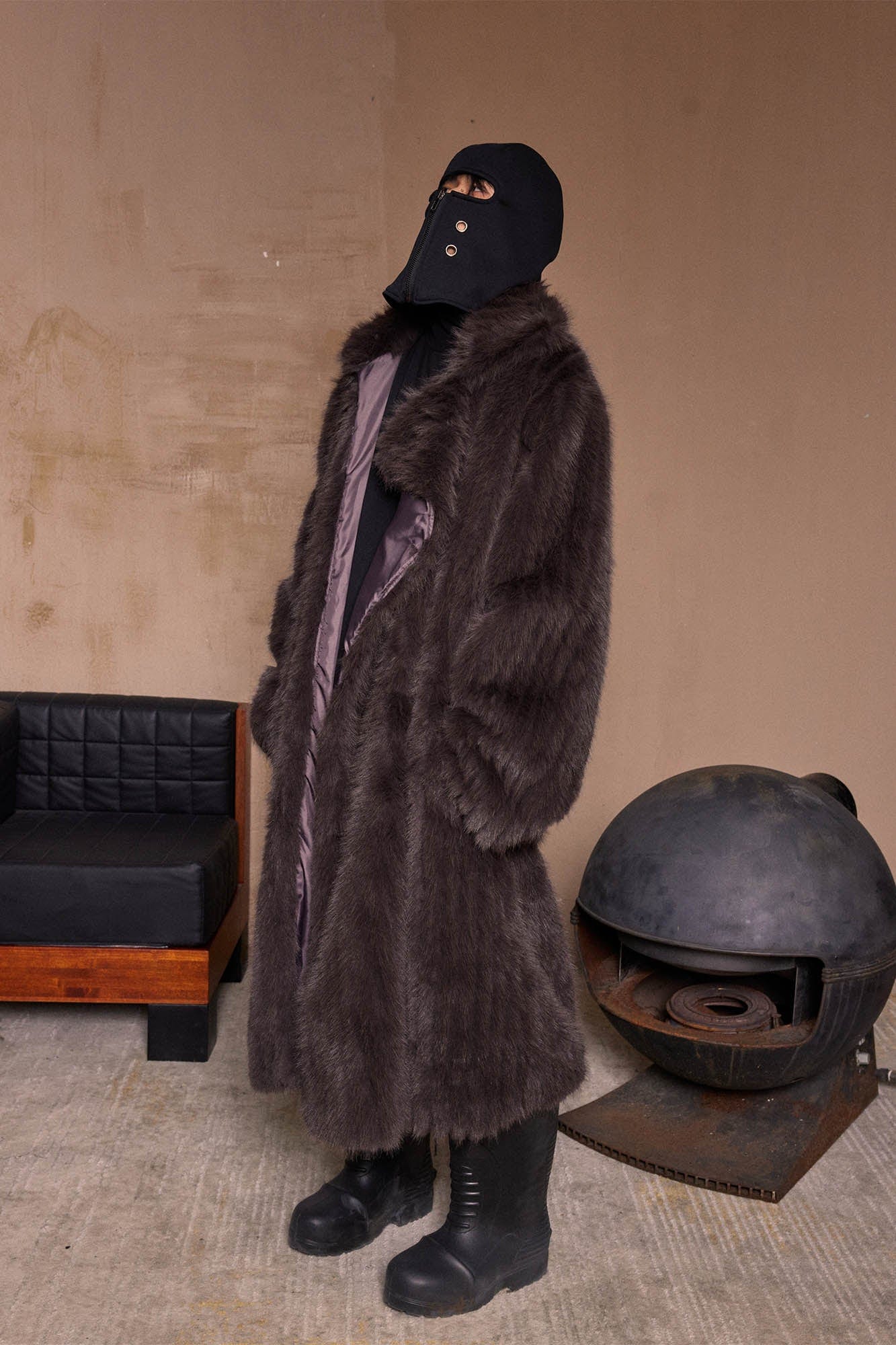 KADAKADA Zippered Grommet Balaclava, premium urban and streetwear designers apparel on PROJECTISR.com, KADAKADA