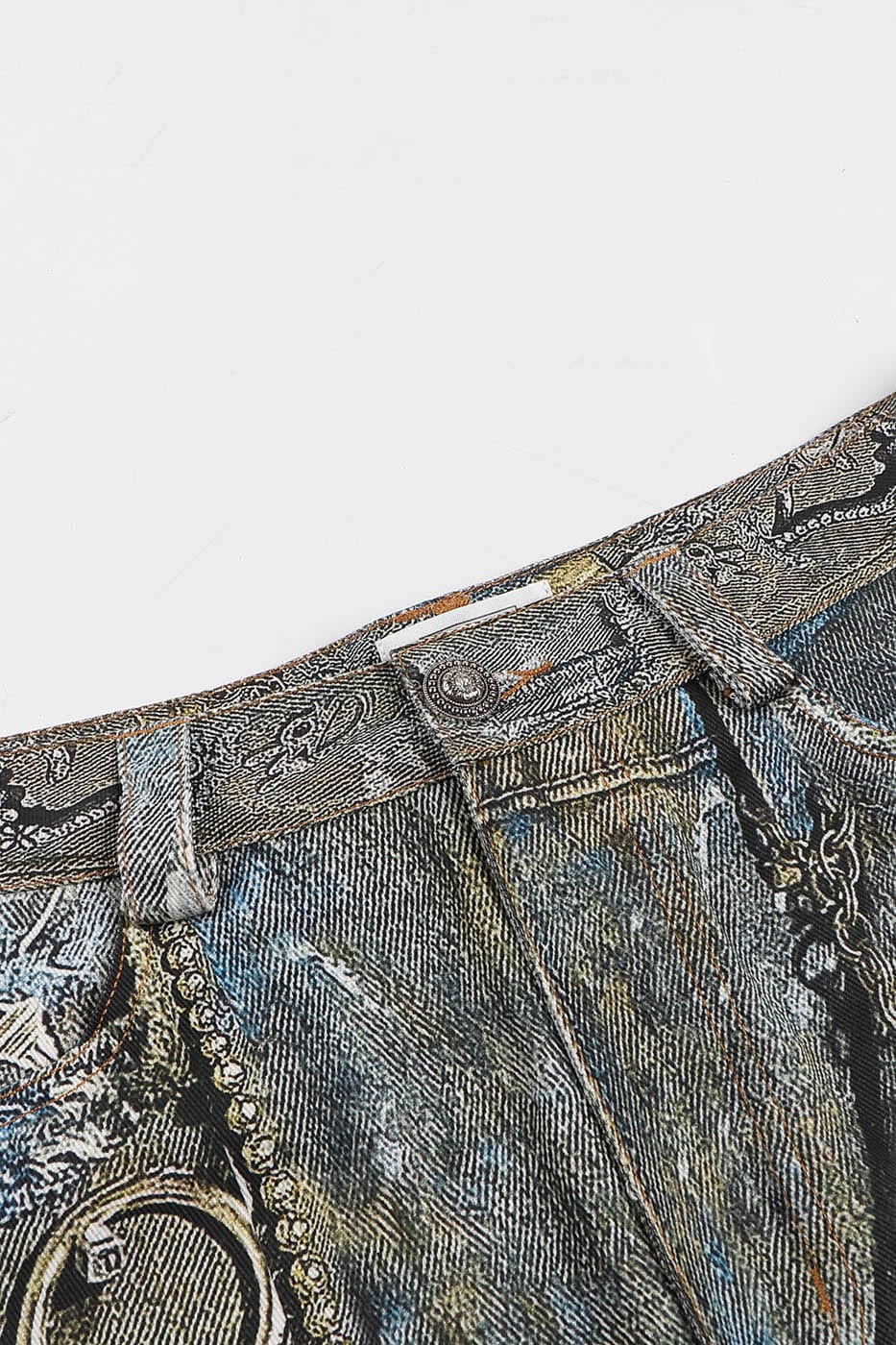 DND4DES Gems&Metals Rotten Distressed Flared Jeans, premium urban and streetwear designers apparel on PROJECTISR.com, DND4DES