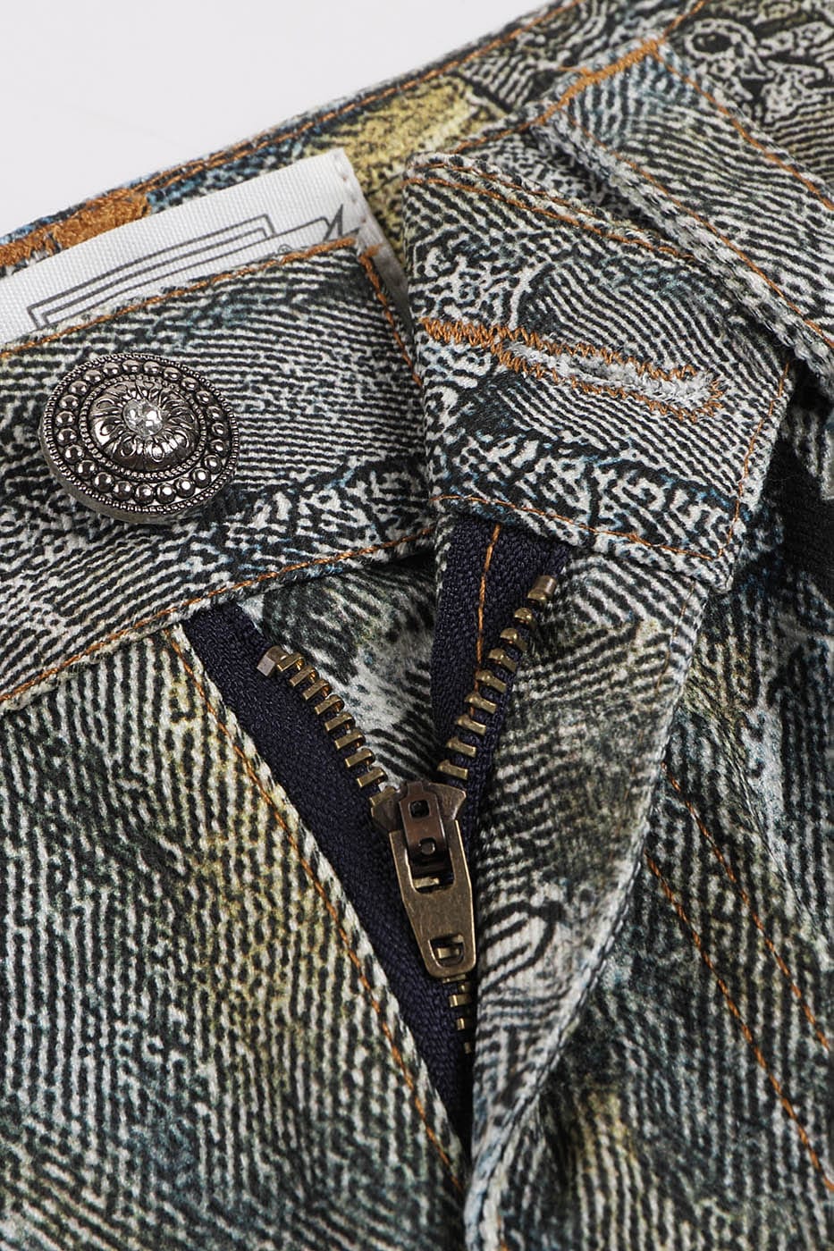 DND4DES Gems&Metals Rotten Distressed Flared Jeans, premium urban and streetwear designers apparel on PROJECTISR.com, DND4DES