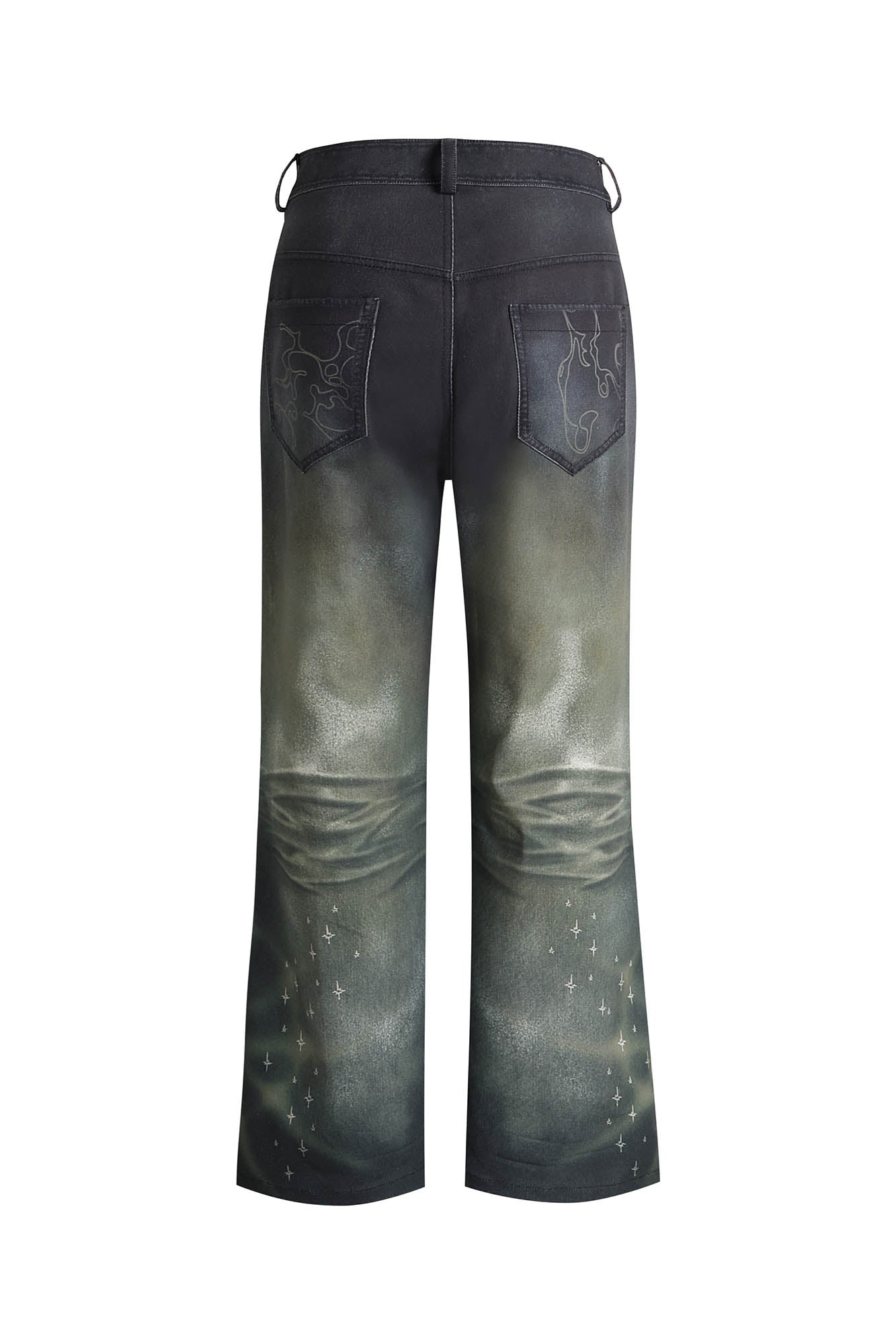 DND4DES Stardust Acid-Washed Jeans, premium urban and streetwear designers apparel on PROJECTISR.com, DND4DES