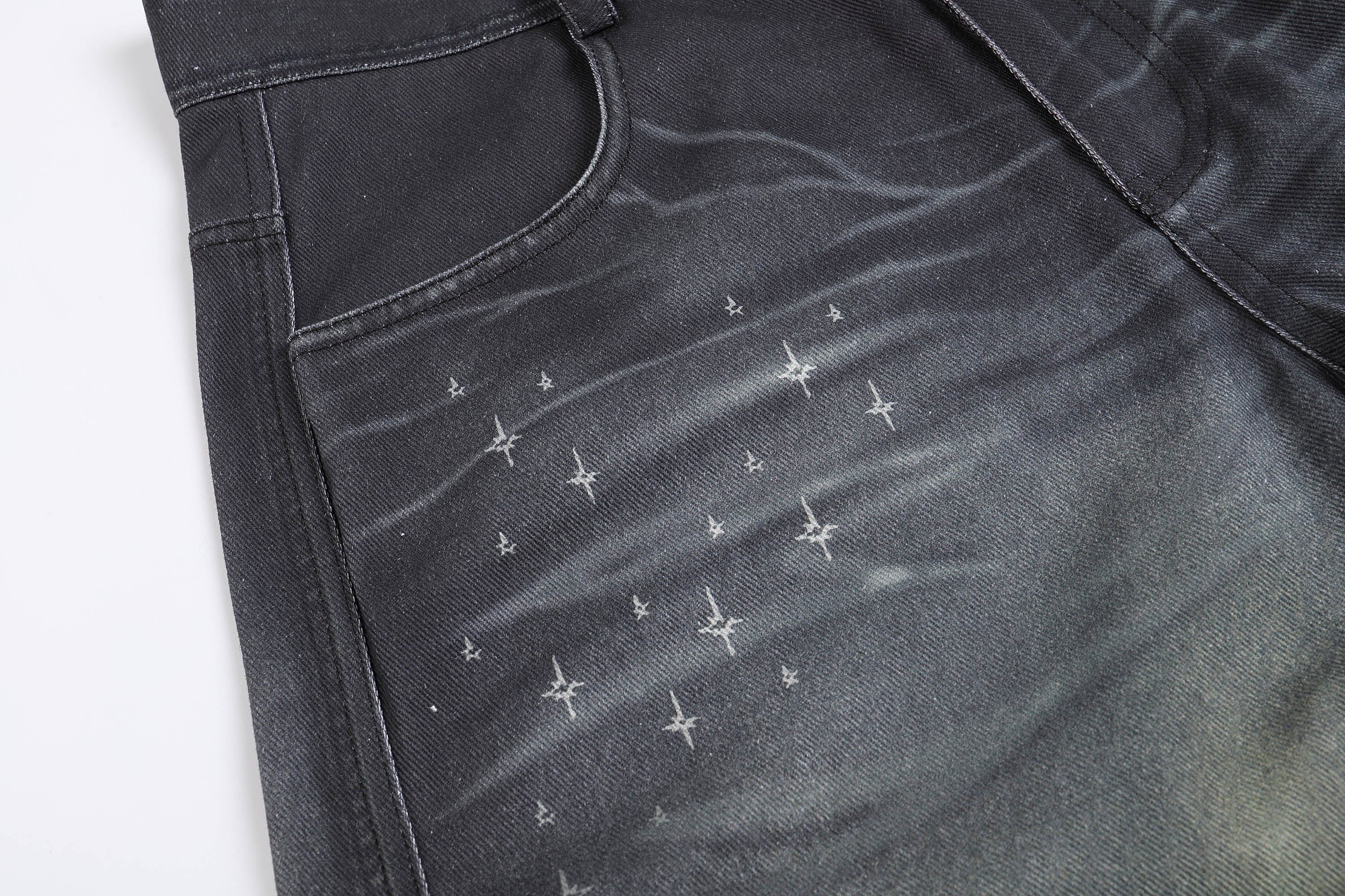 DND4DES Stardust Acid-Washed Jeans, premium urban and streetwear designers apparel on PROJECTISR.com, DND4DES