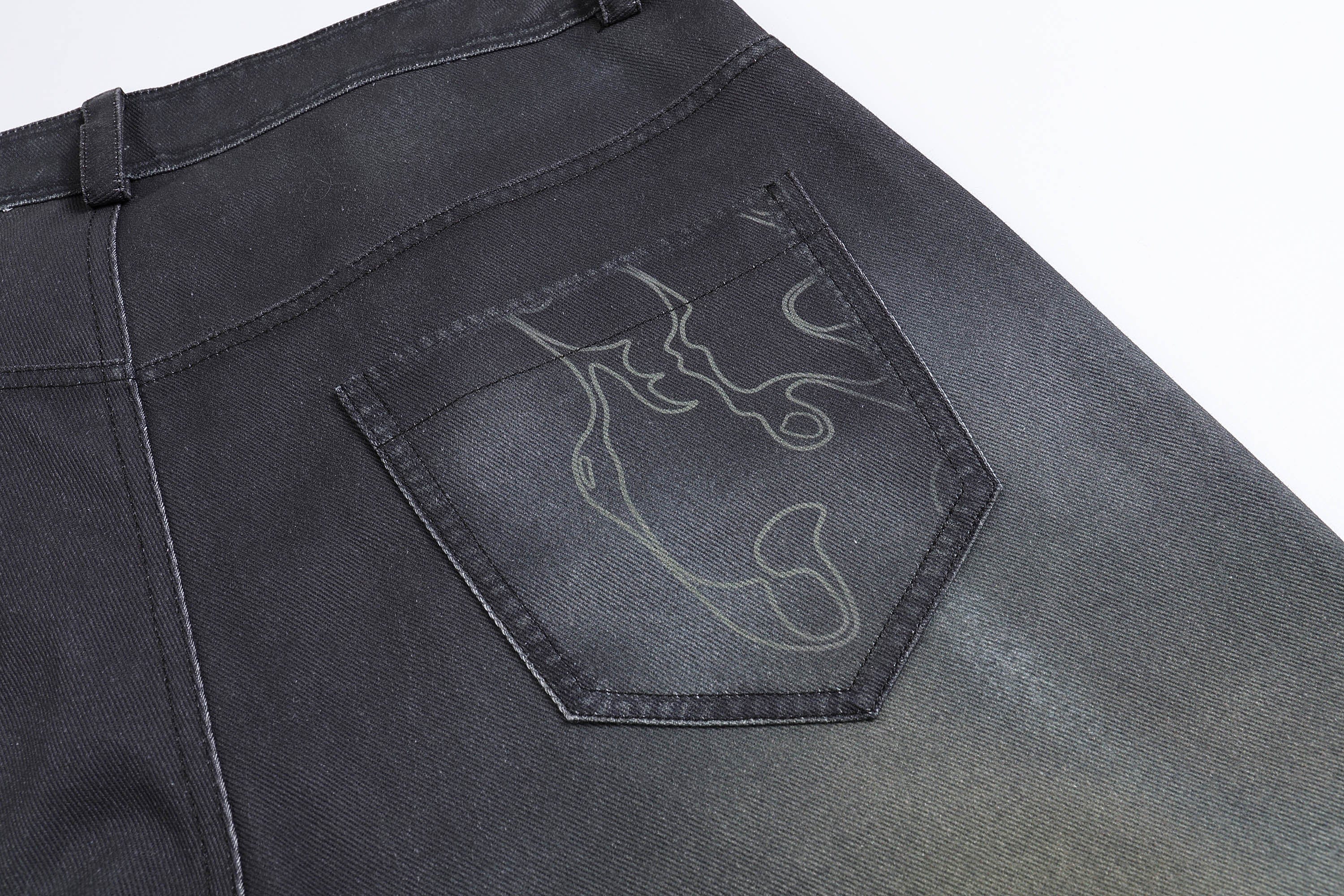 DND4DES Stardust Acid-Washed Jeans, premium urban and streetwear designers apparel on PROJECTISR.com, DND4DES