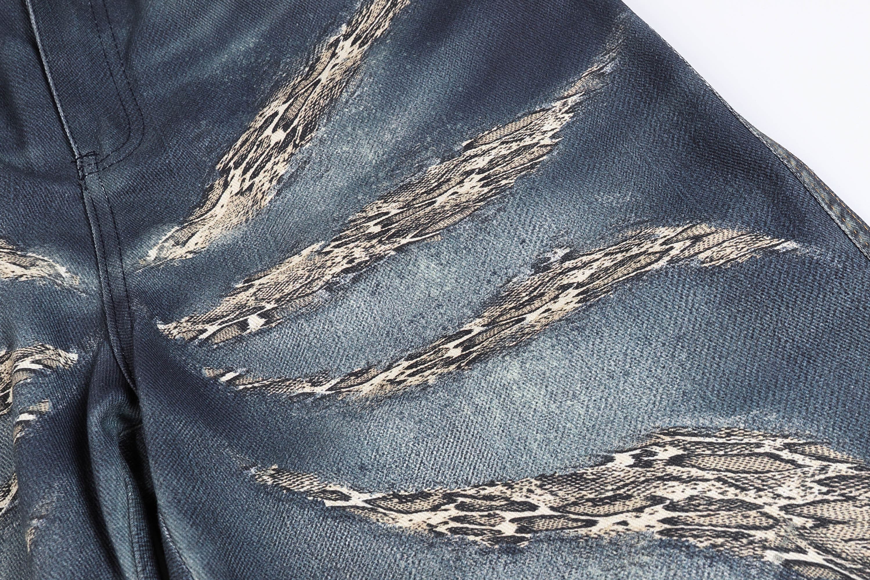 DND4DES Leopard Wings Embroidered Wide-Leg Jeans, premium urban and streetwear designers apparel on PROJECTISR.com, DND4DES
