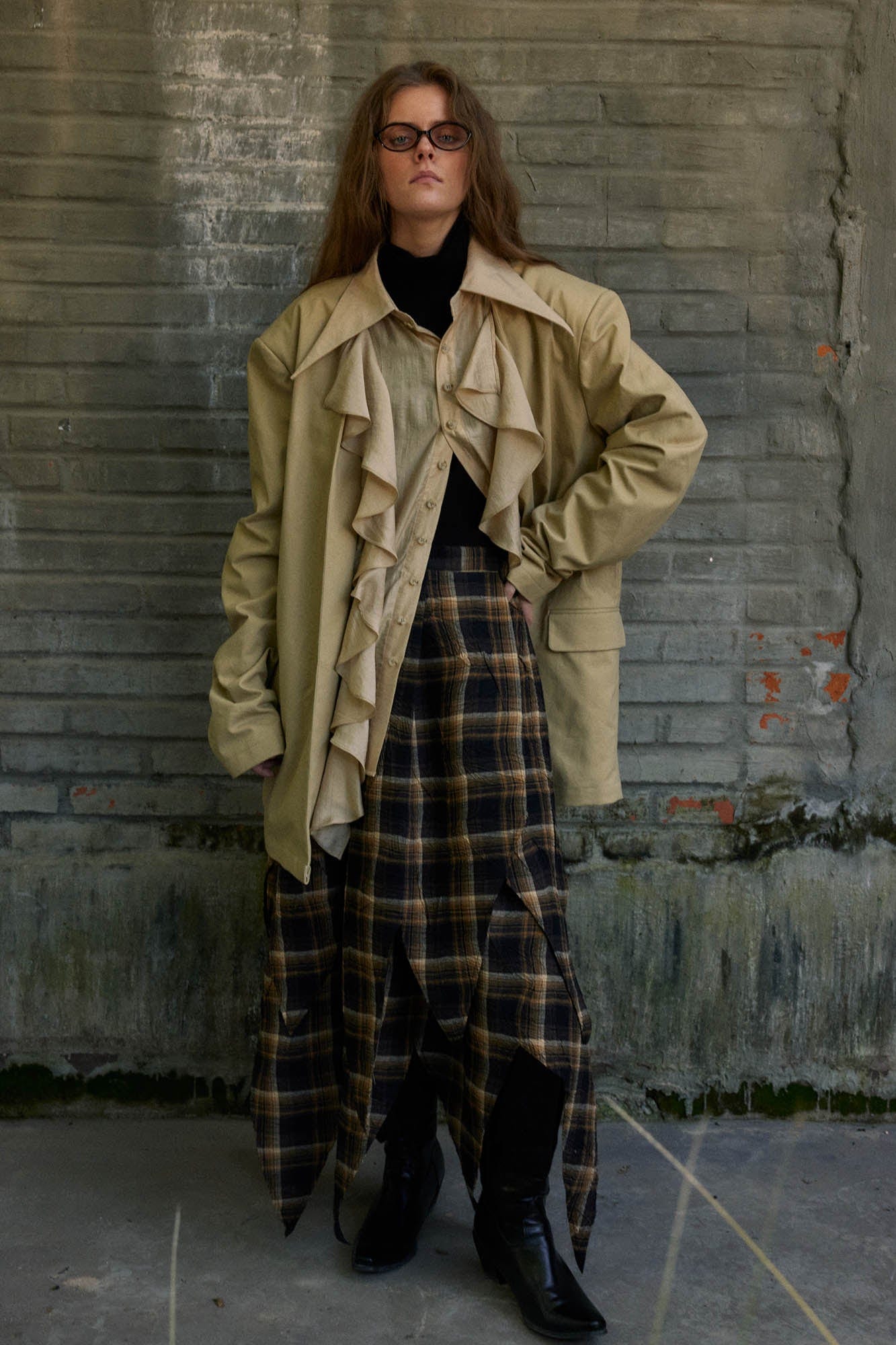 KADAKADA Regal Layered Ruffled Blazer, premium urban and streetwear designers apparel on PROJECTISR.com, KADAKADA