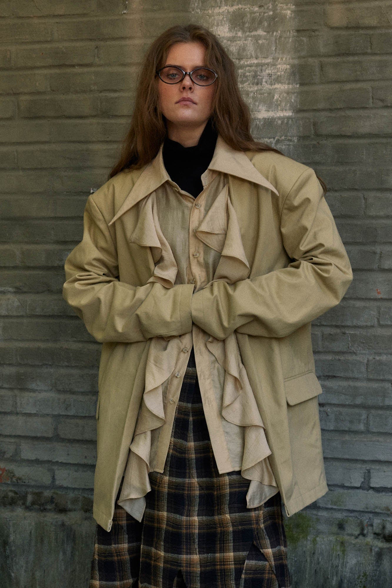KADAKADA Regal Layered Ruffled Blazer, premium urban and streetwear designers apparel on PROJECTISR.com, KADAKADA