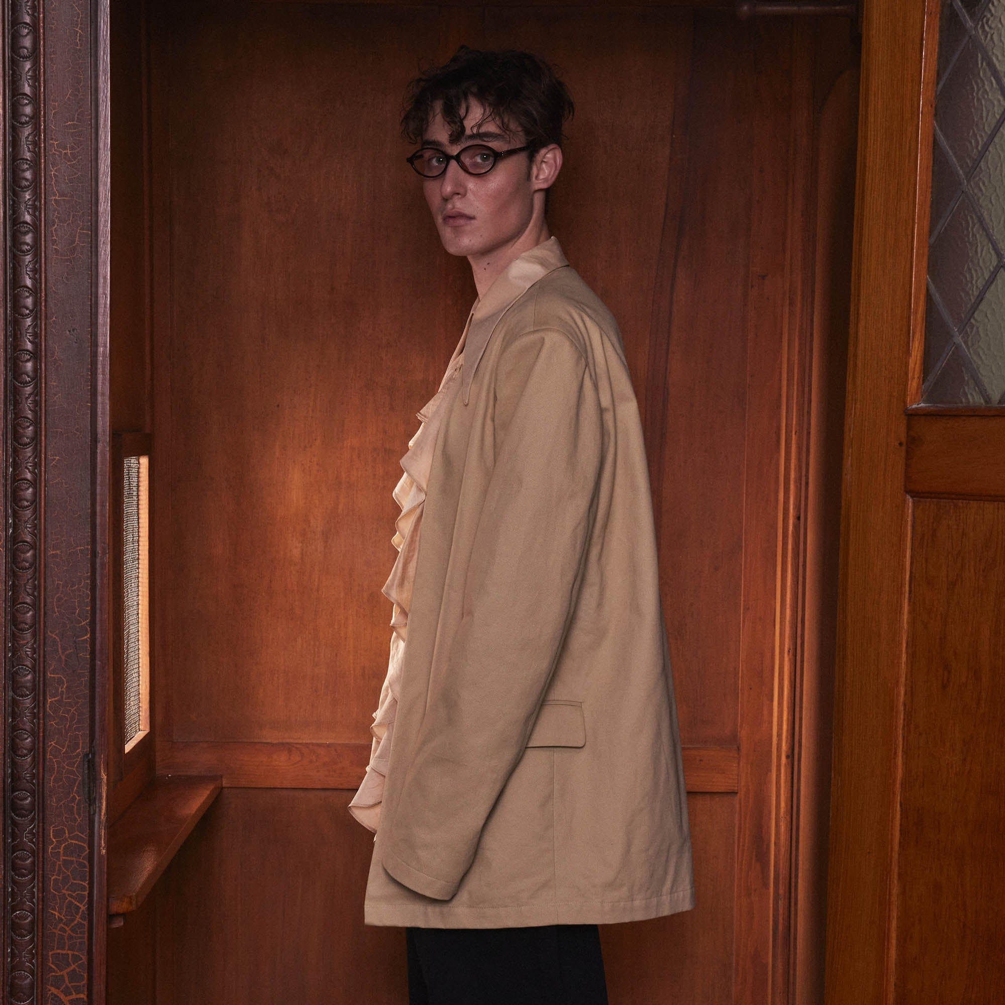 KADAKADA Regal Layered Ruffled Blazer, premium urban and streetwear designers apparel on PROJECTISR.com, KADAKADA