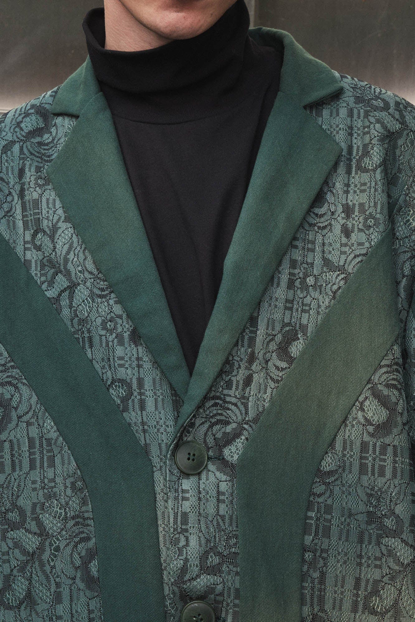 KADAKADA Floral Lace Patchwork Blazer, premium urban and streetwear designers apparel on PROJECTISR.com, KADAKADA