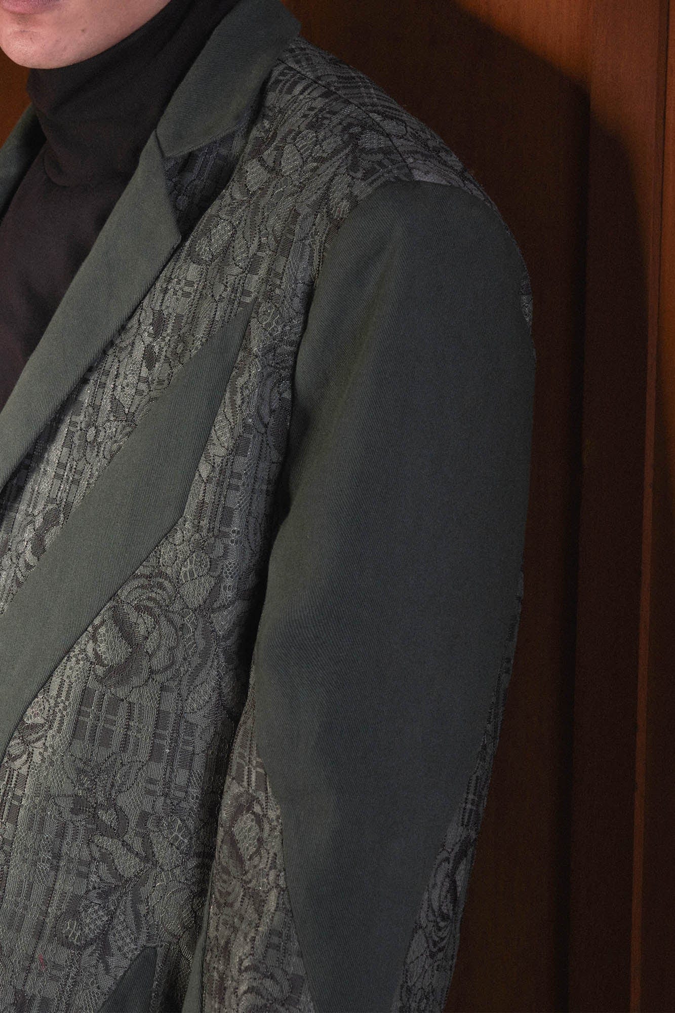 KADAKADA Floral Lace Patchwork Blazer, premium urban and streetwear designers apparel on PROJECTISR.com, KADAKADA