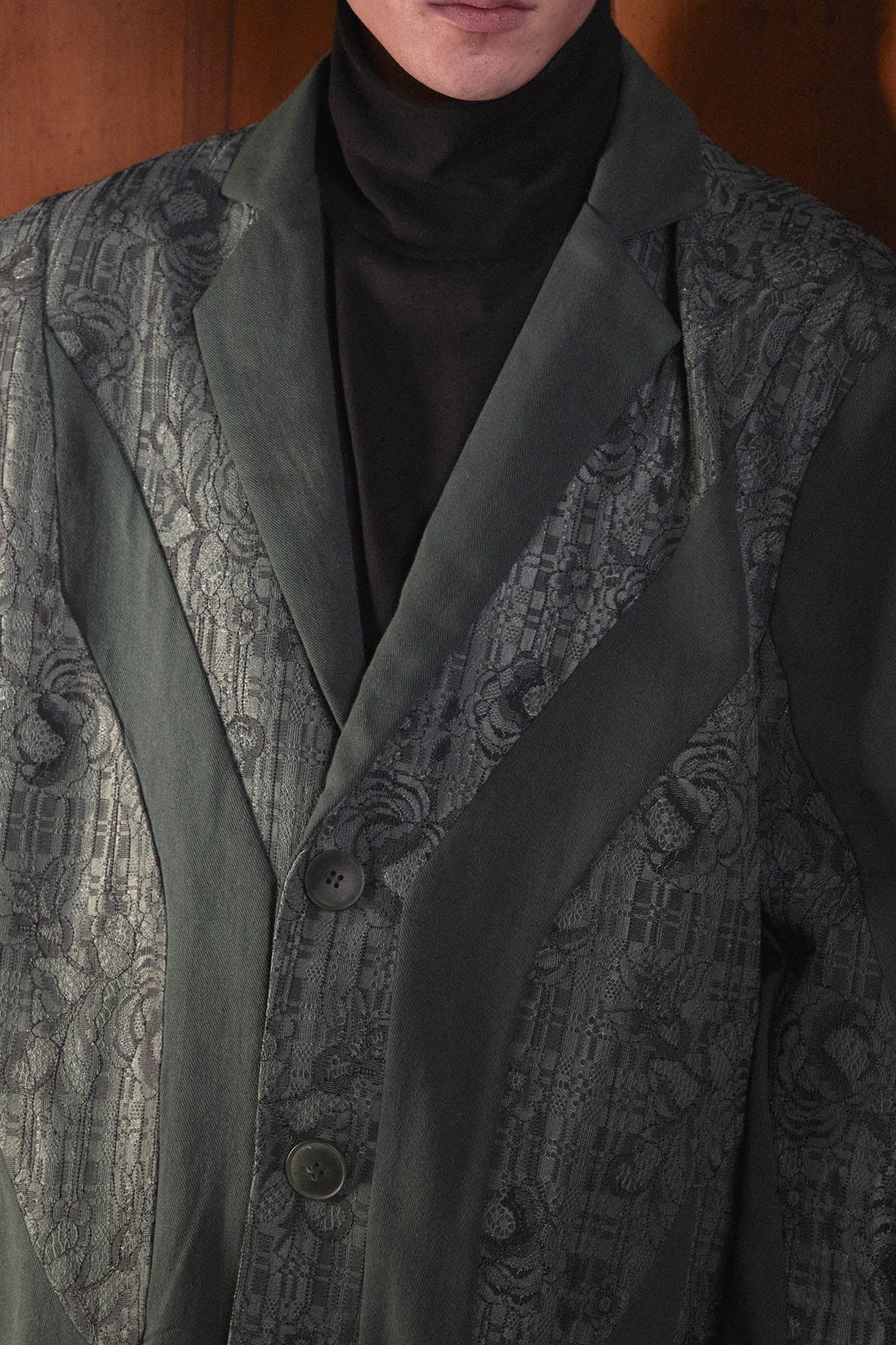 KADAKADA Floral Lace Patchwork Blazer, premium urban and streetwear designers apparel on PROJECTISR.com, KADAKADA