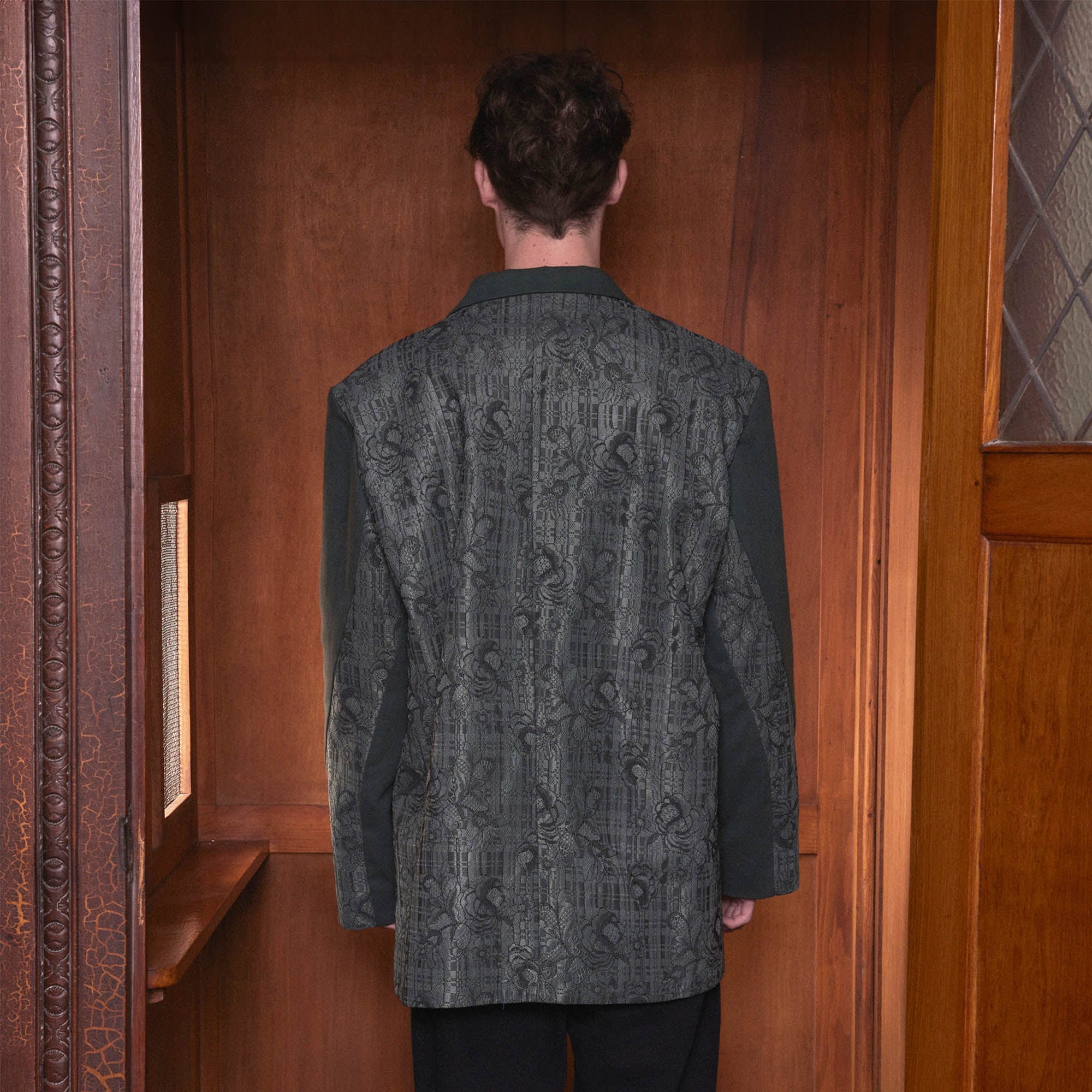 KADAKADA Floral Lace Patchwork Blazer, premium urban and streetwear designers apparel on PROJECTISR.com, KADAKADA