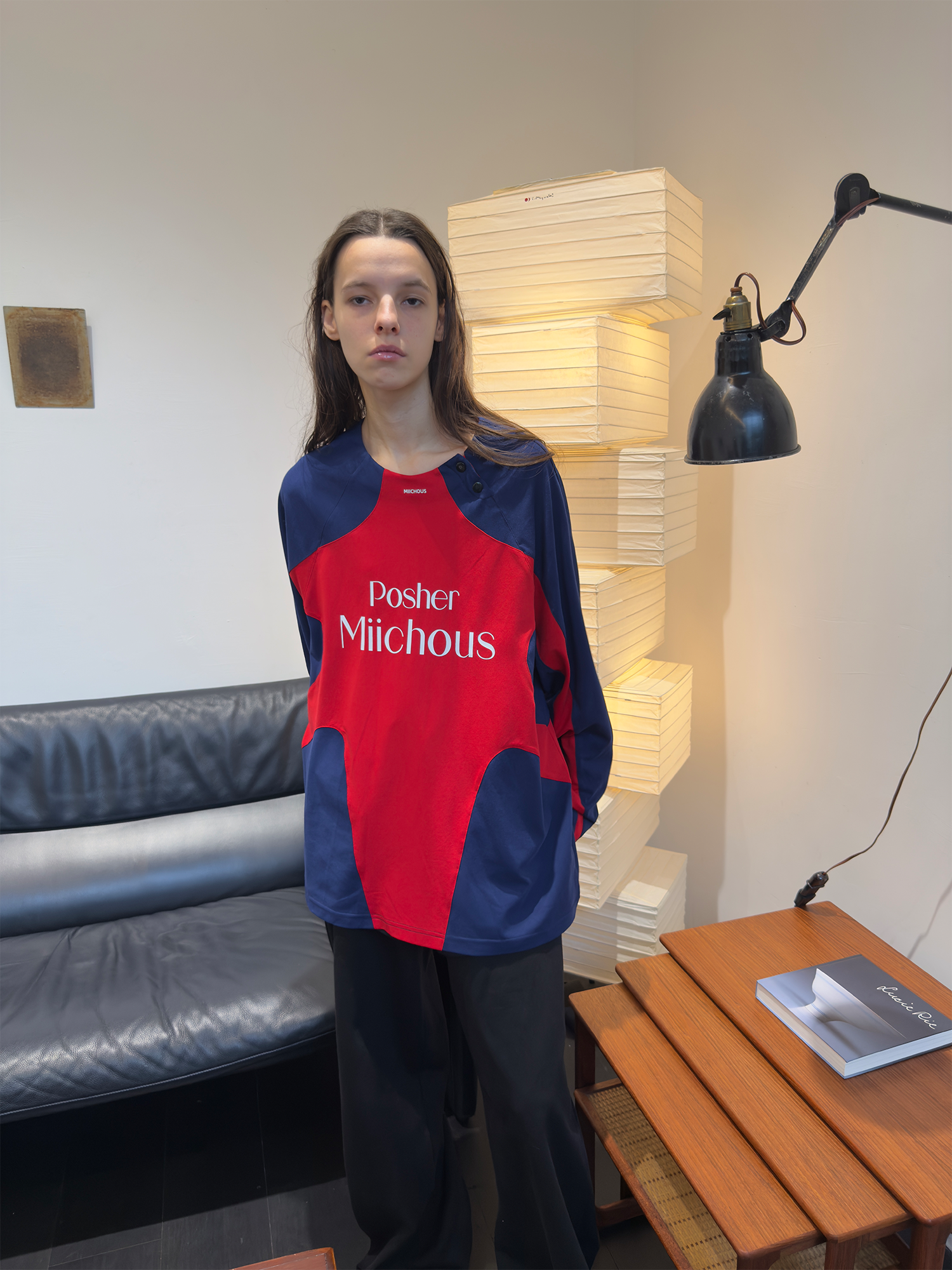 MIICHOUS Contrast Raglan Graphic Long-Sleeve Tee