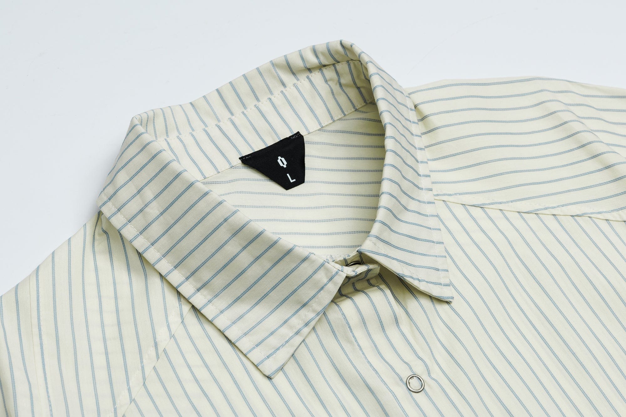 OVDY Pinstriped Cross Paneled Back Half Shirt, premium urban and streetwear designers apparel on PROJECTISR.com, OVDY