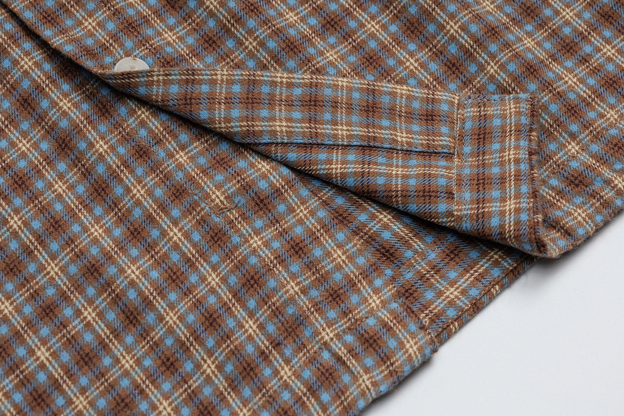 OVDY Raw-Edge Patchwork Graphic Plaid Half Shirt, premium urban and streetwear designers apparel on PROJECTISR.com, OVDY