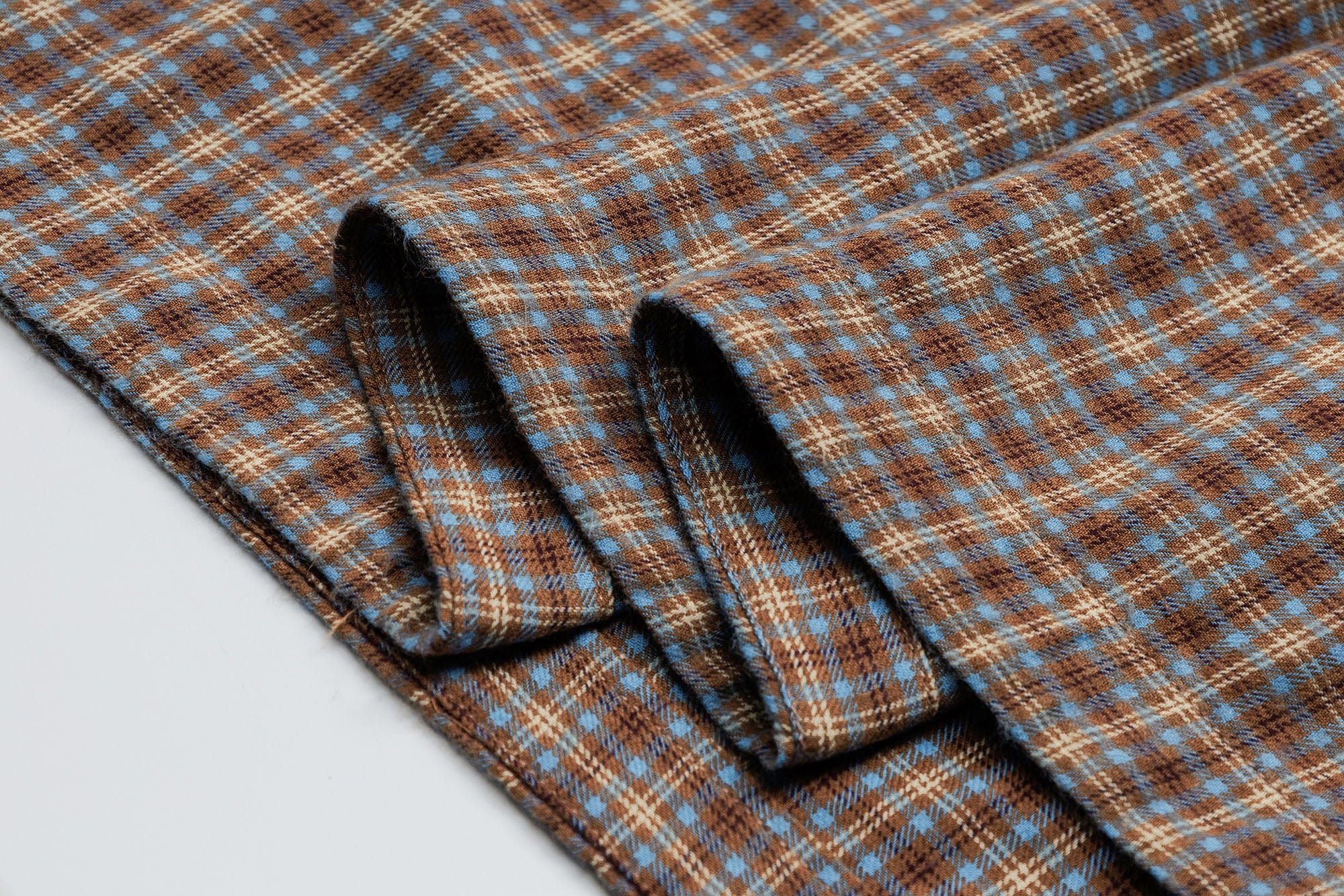 OVDY Raw-Edge Patchwork Graphic Plaid Half Shirt, premium urban and streetwear designers apparel on PROJECTISR.com, OVDY
