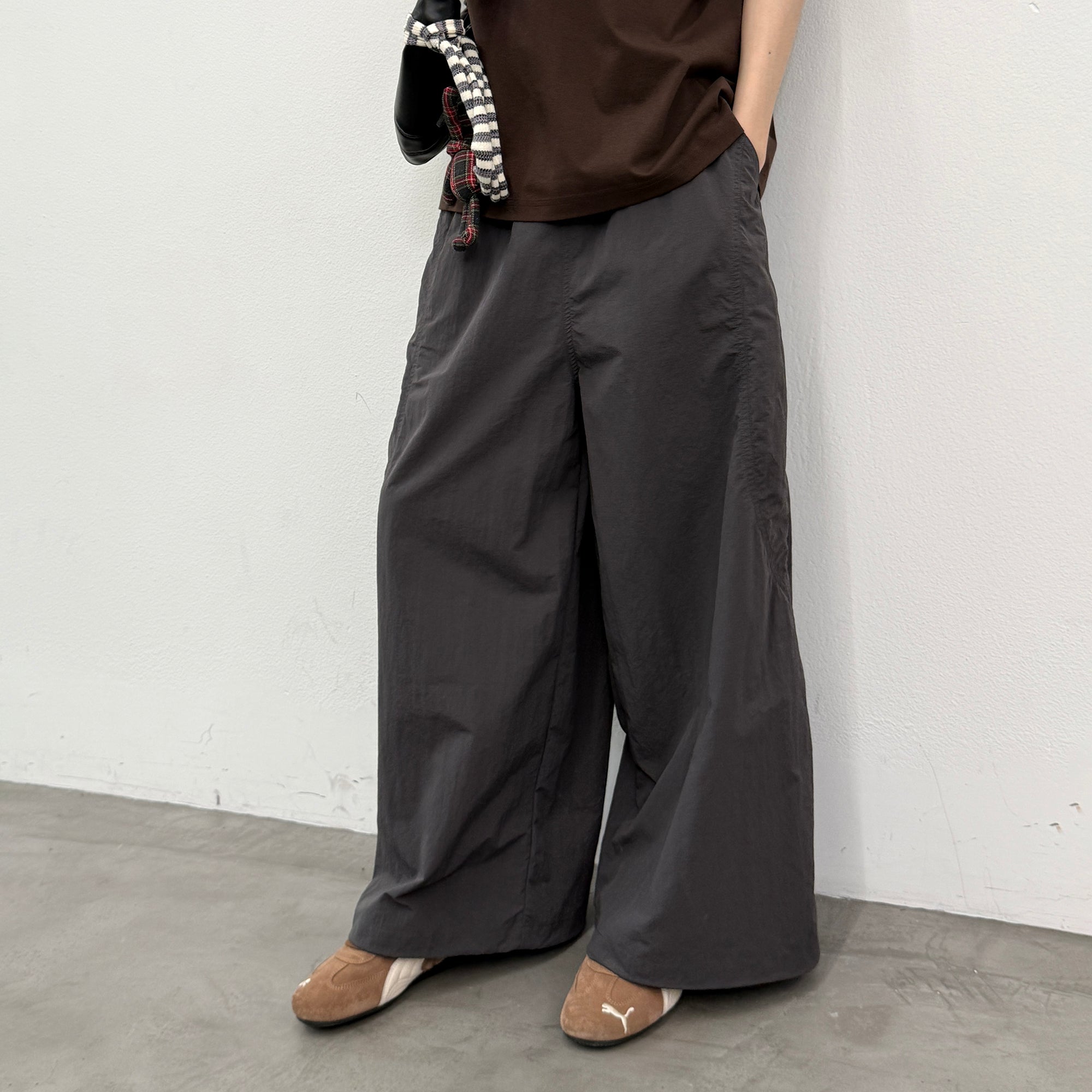 ROARINGWILD A ARCH Quick-Dry Wide-Leg Parachute Pants