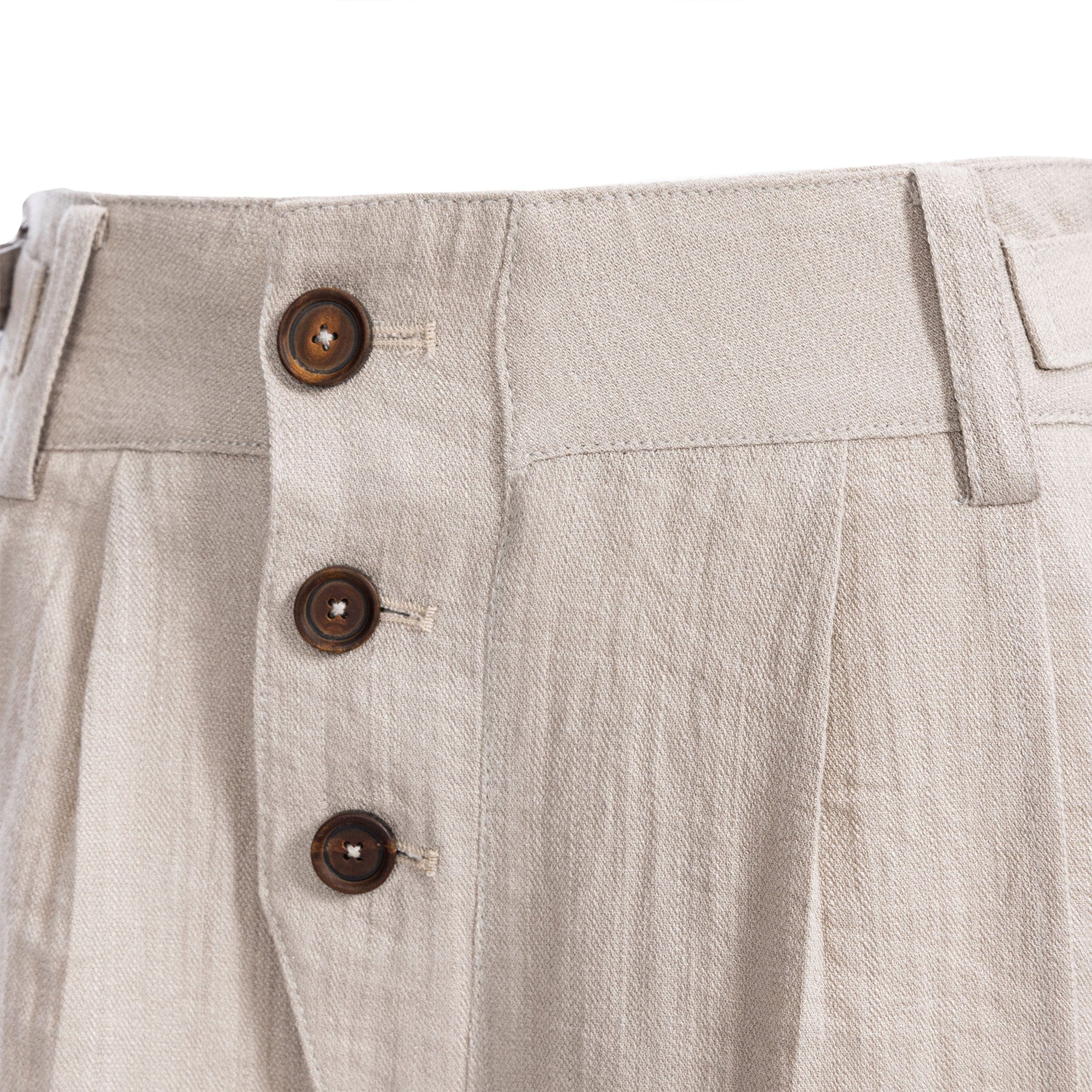 CATSSTAC Linen-Tencel Pleated Straight-Leg Trousers, premium urban and streetwear designers apparel on PROJECTISR.com, CATSSTAC