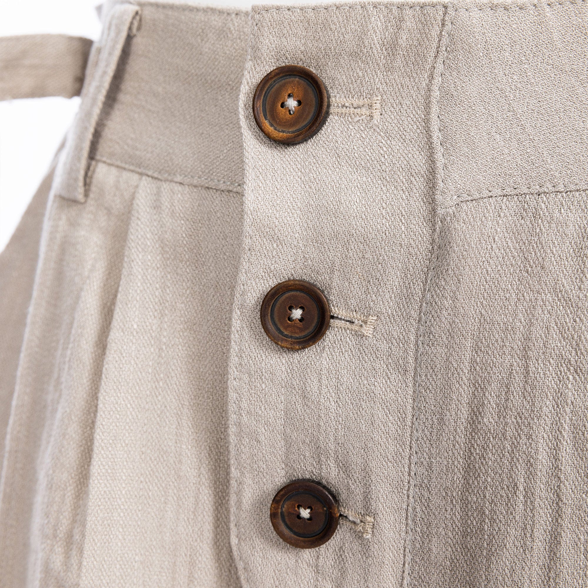 CATSSTAC Linen-Tencel Pleated Straight-Leg Trousers, premium urban and streetwear designers apparel on PROJECTISR.com, CATSSTAC